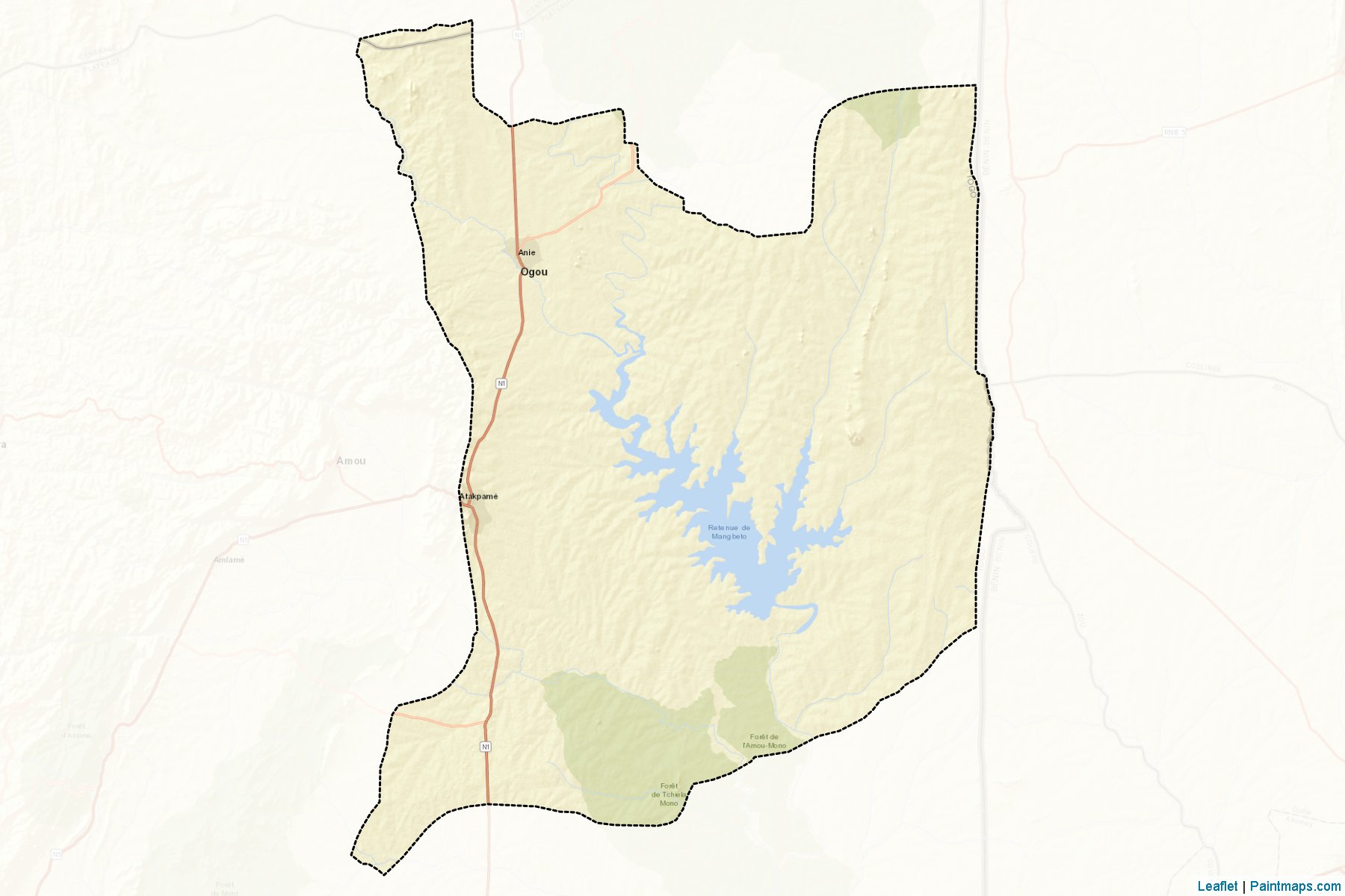 Ogou (Plateaux Region) Map Cropping Samples-2