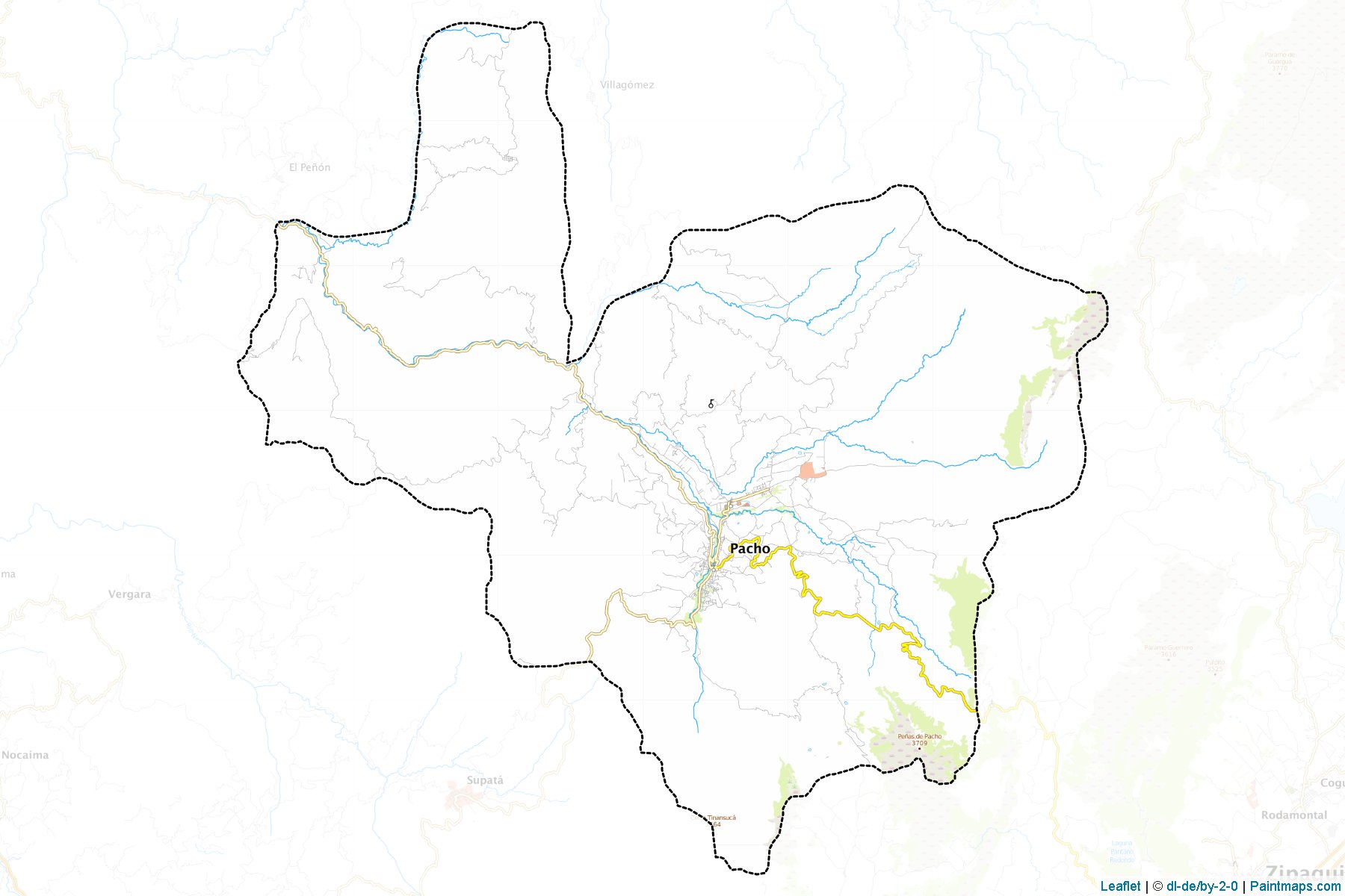 Pacho (Cundinamarca) Map Cropping Samples-1