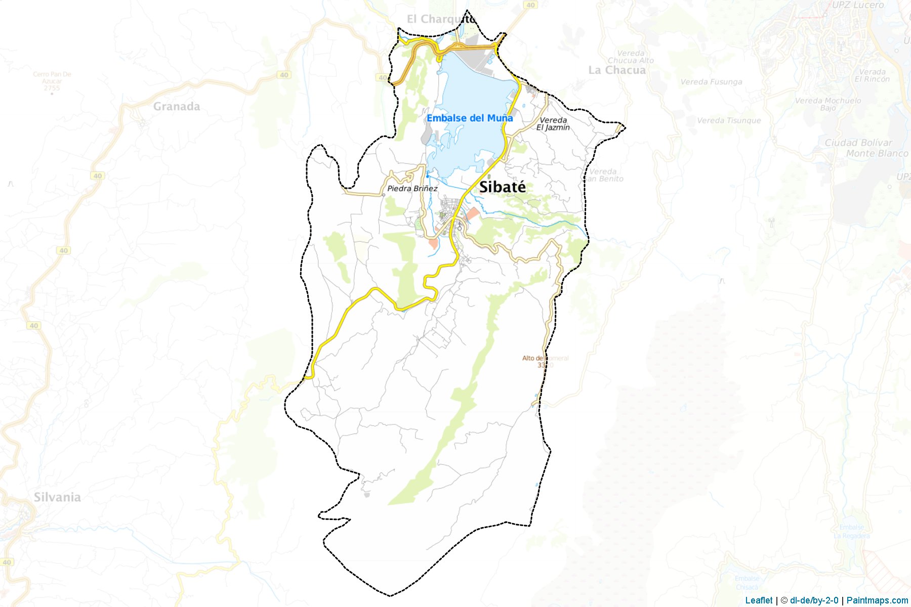 Muestras de recorte de mapas Sibaté (Cundinamarca)-1