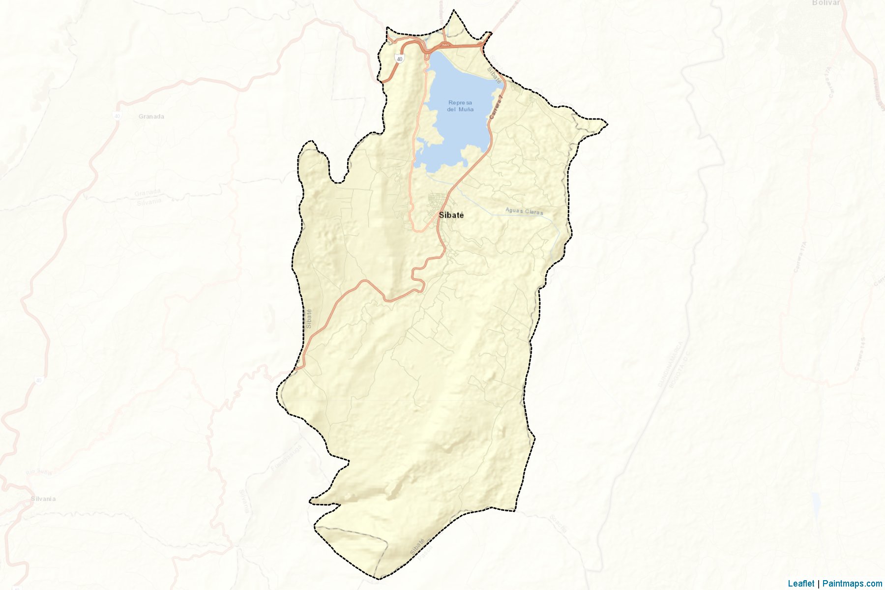 Muestras de recorte de mapas Sibaté (Cundinamarca)-2