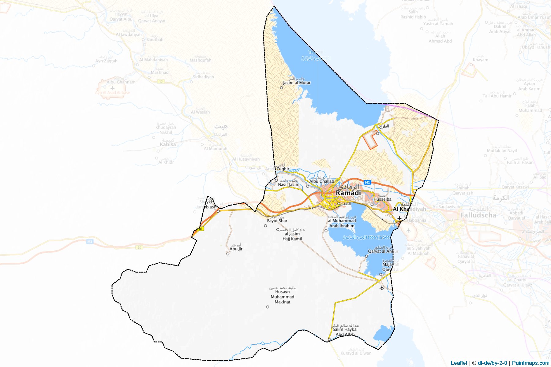 Muestras de recorte de mapas Ramadi (Al-Anbar)-1