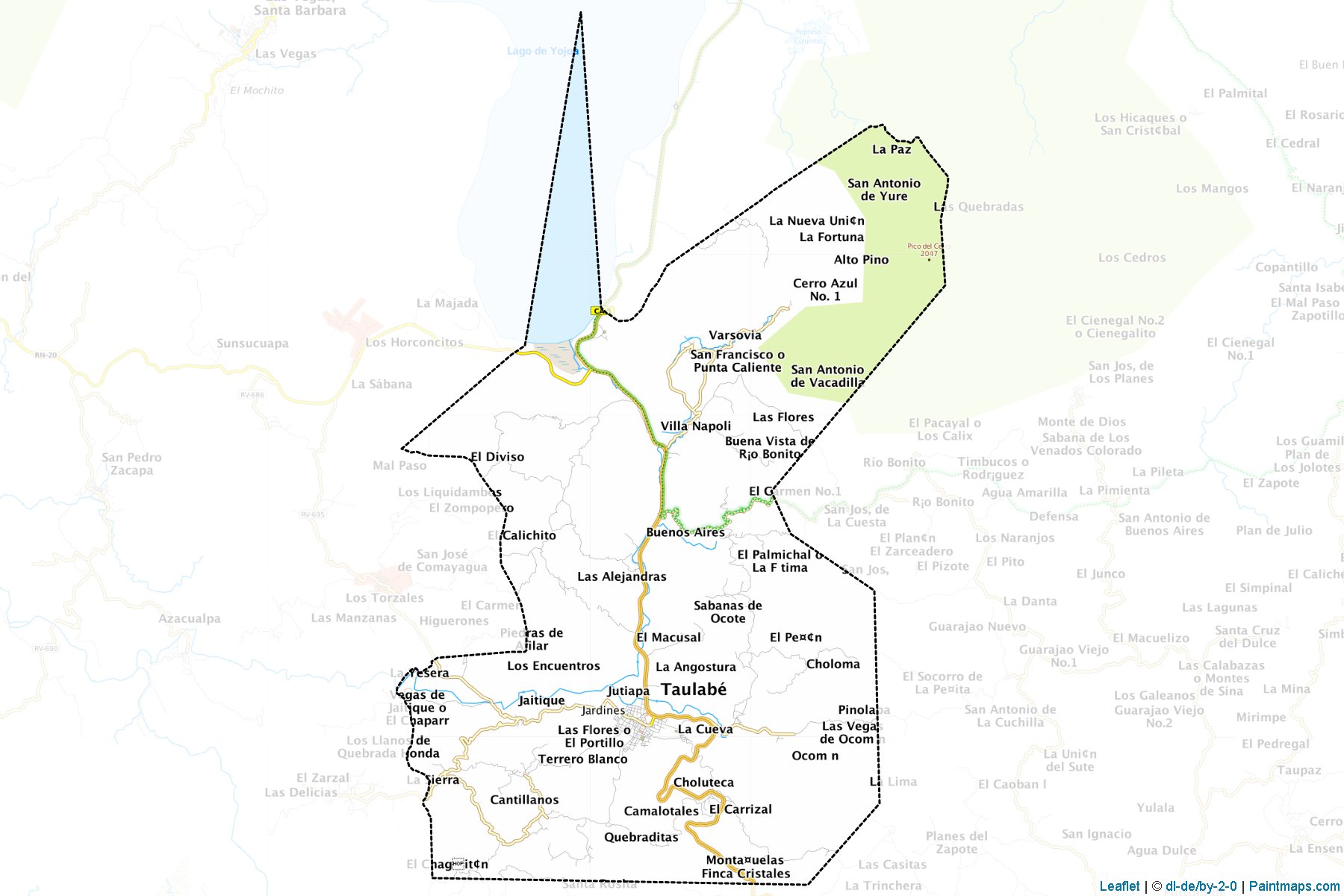 Taulabe (Comayagua) Map Cropping Samples-1