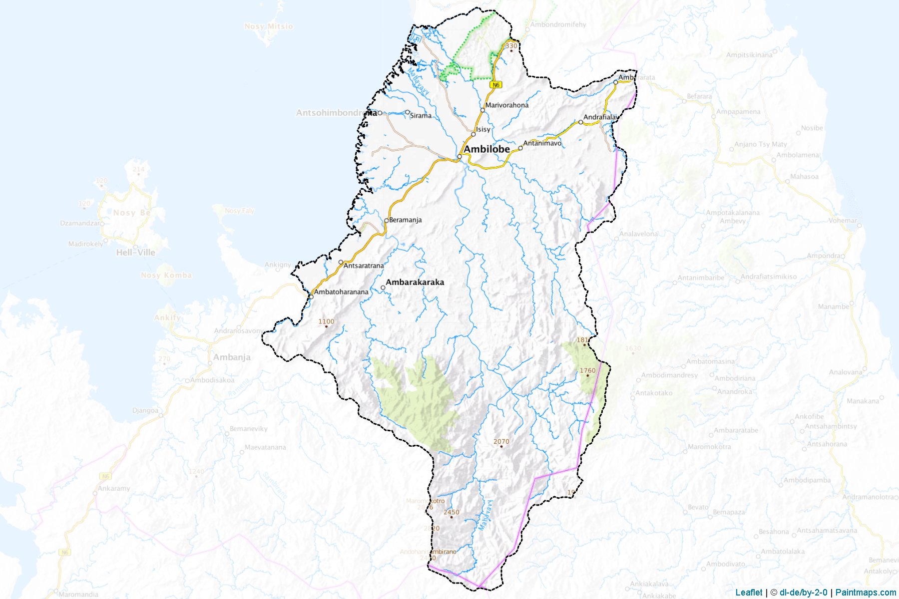 Ambilobe (Antsiranana) Map Cropping Samples-1