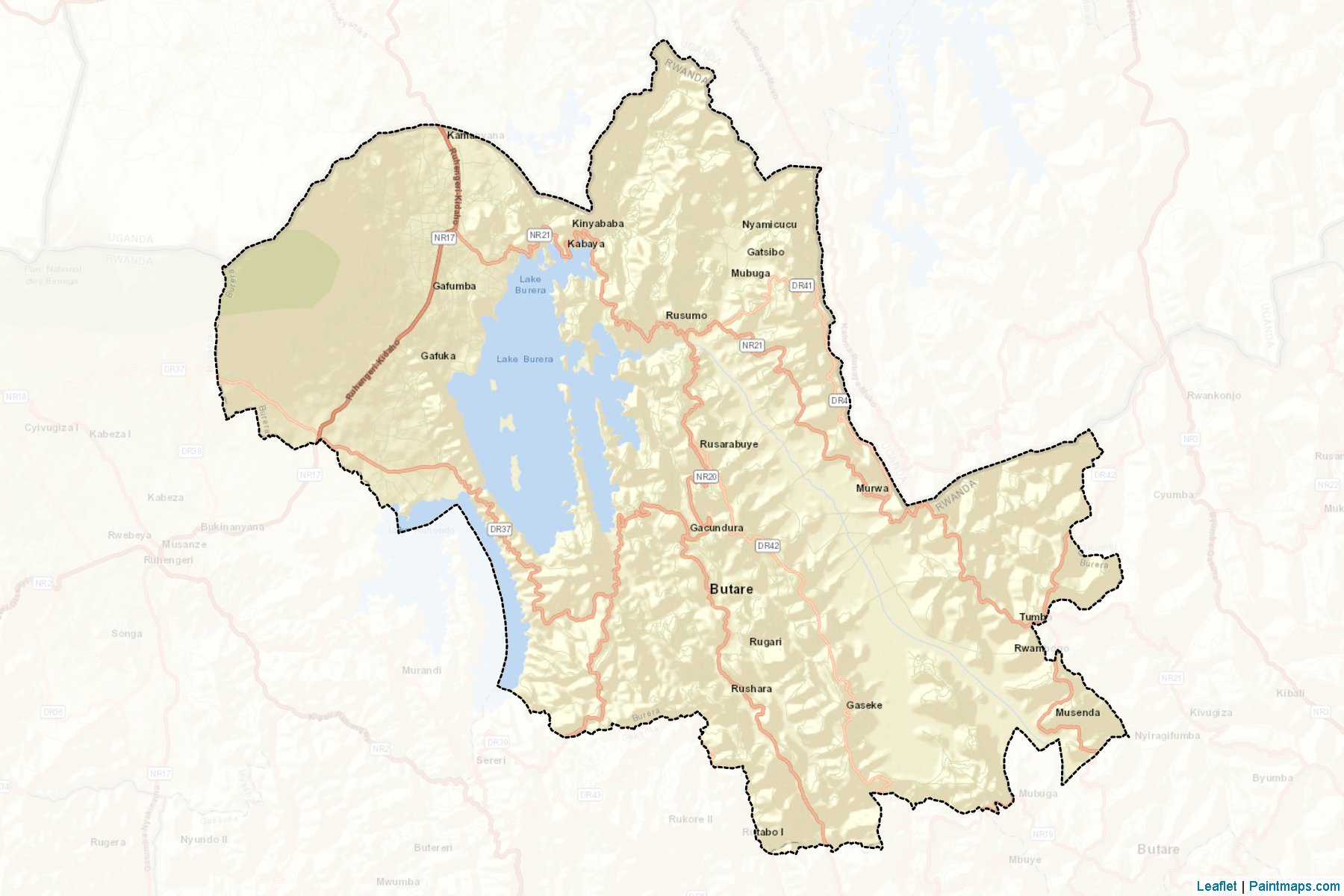 Muestras de recorte de mapas Burera (Northern)-2