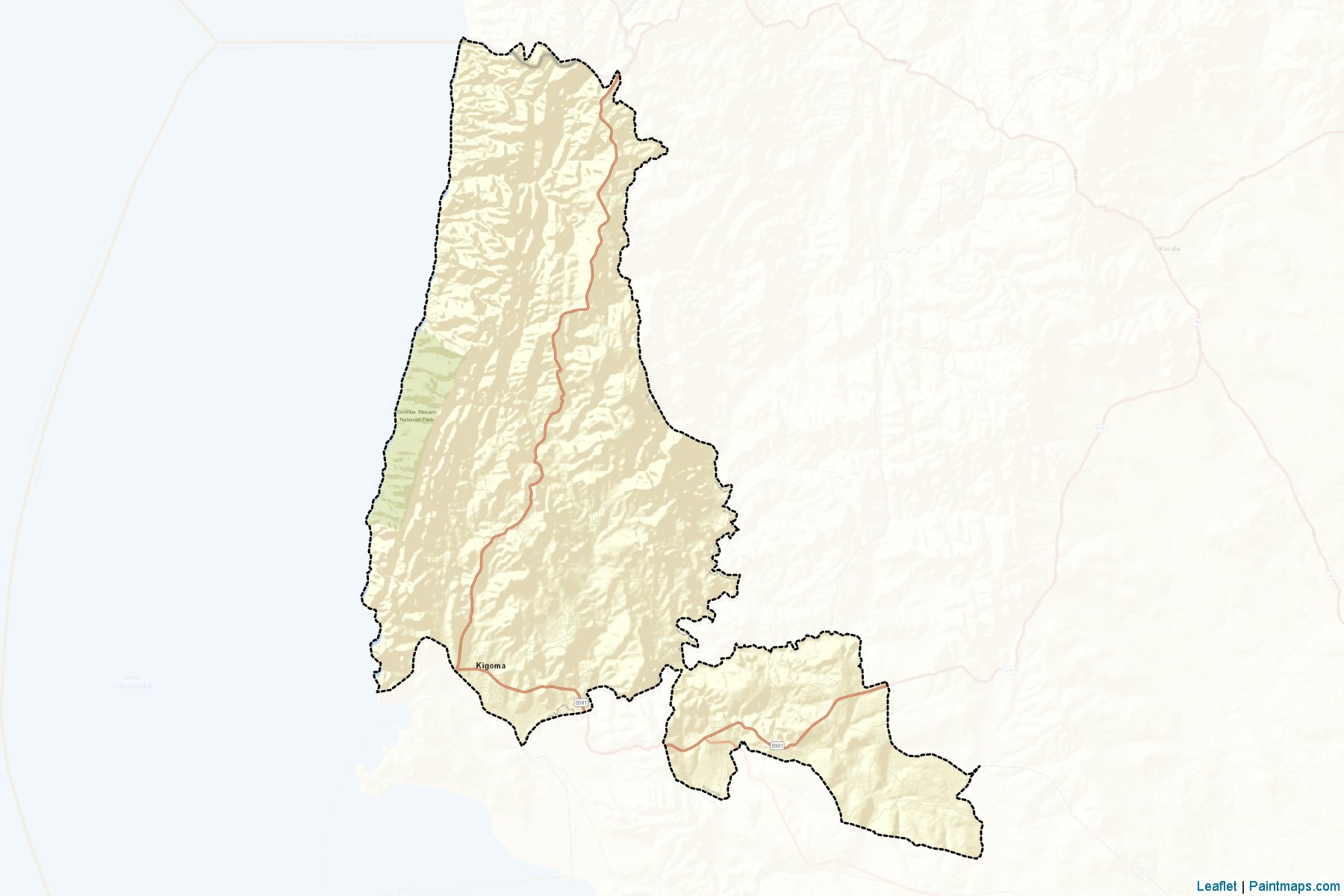 Kigoma Rural (Kigoma) Map Cropping Samples-2