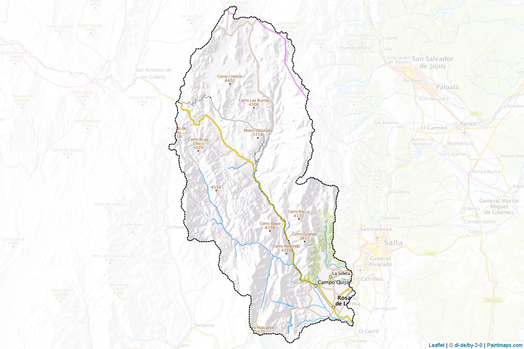 Muestras de recorte de mapas Rosario De Lerma (Salta)-1