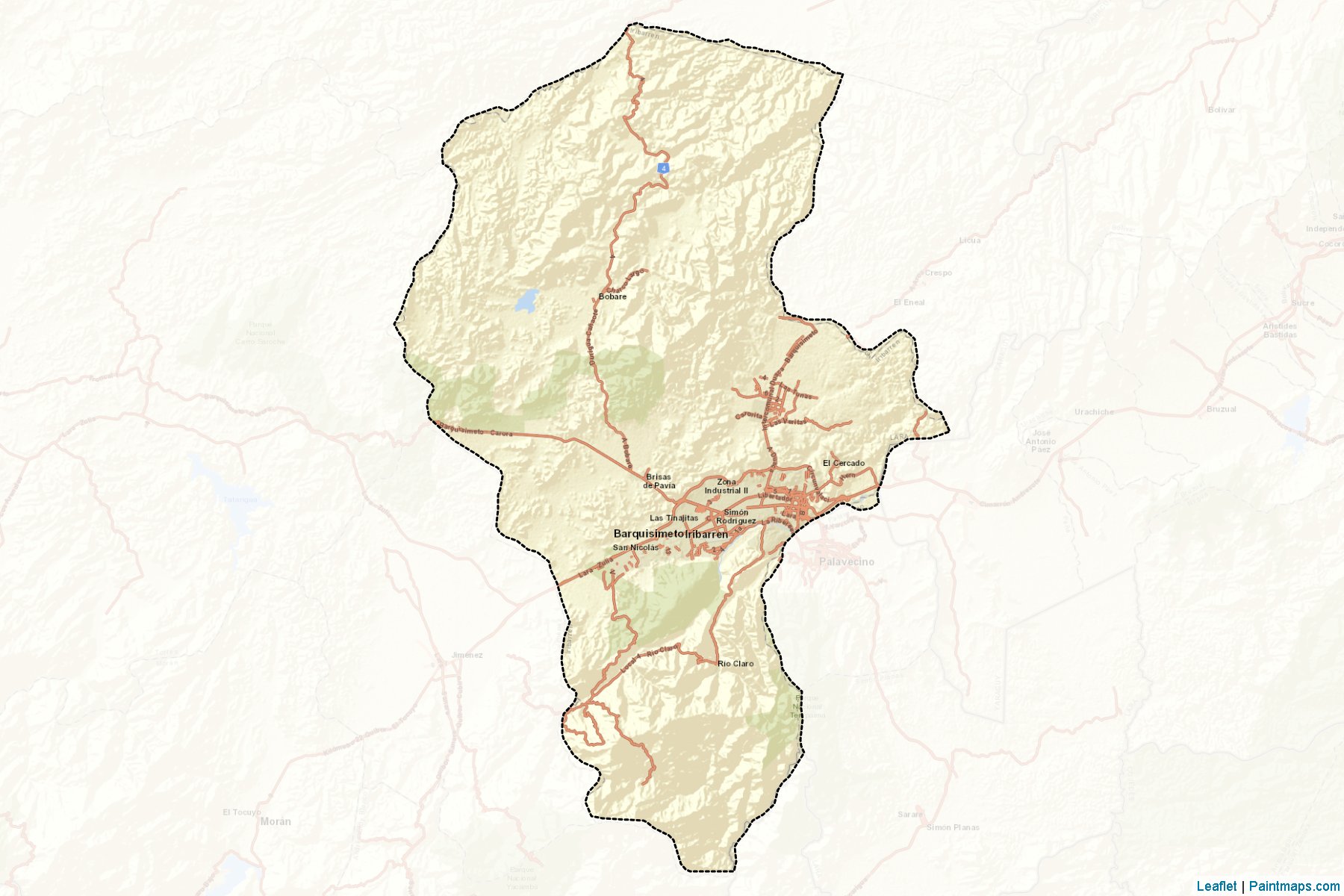 Muestras de recorte de mapas Iribarren (Lara)-2