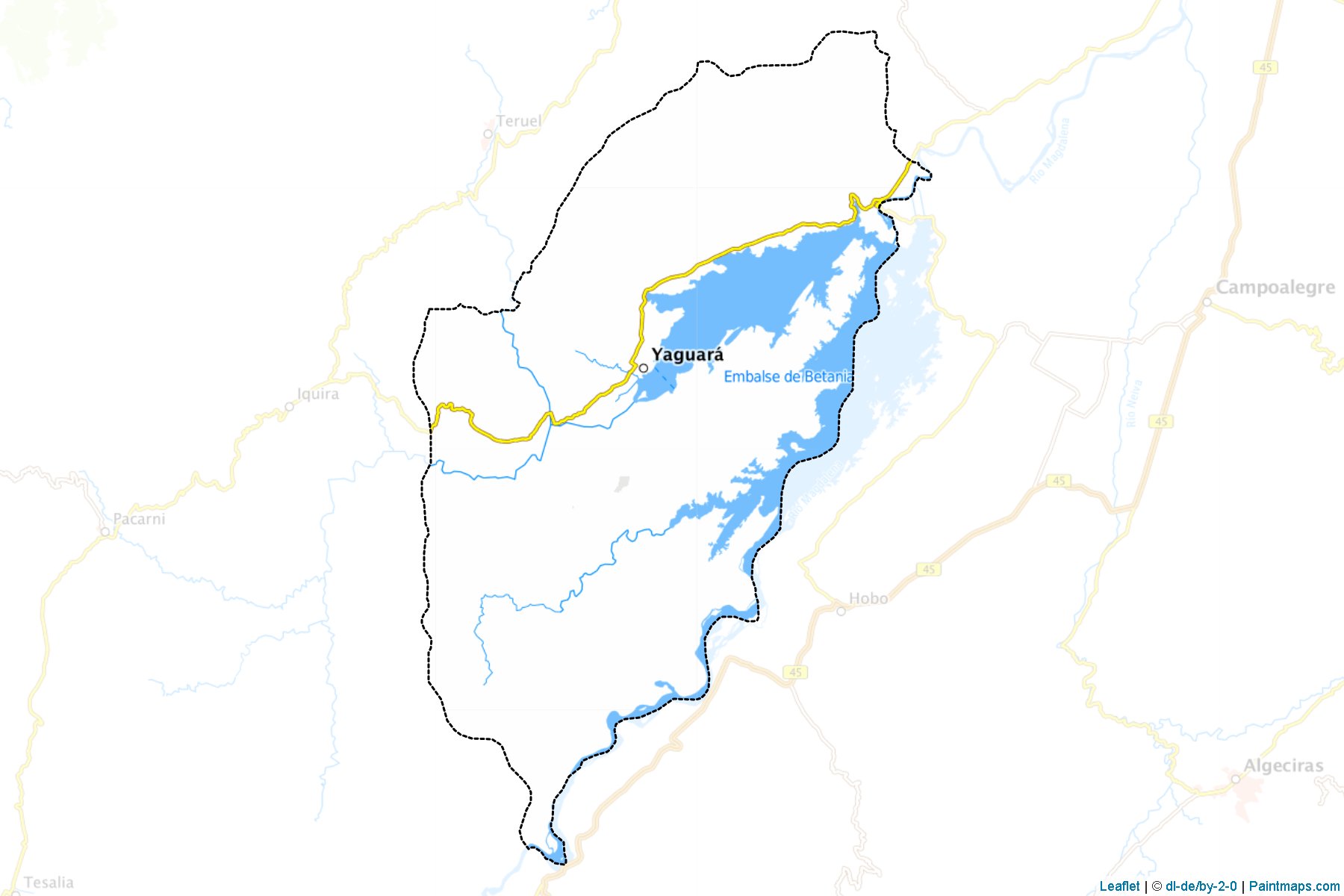 Muestras de recorte de mapas Yaguará (Huila)-1