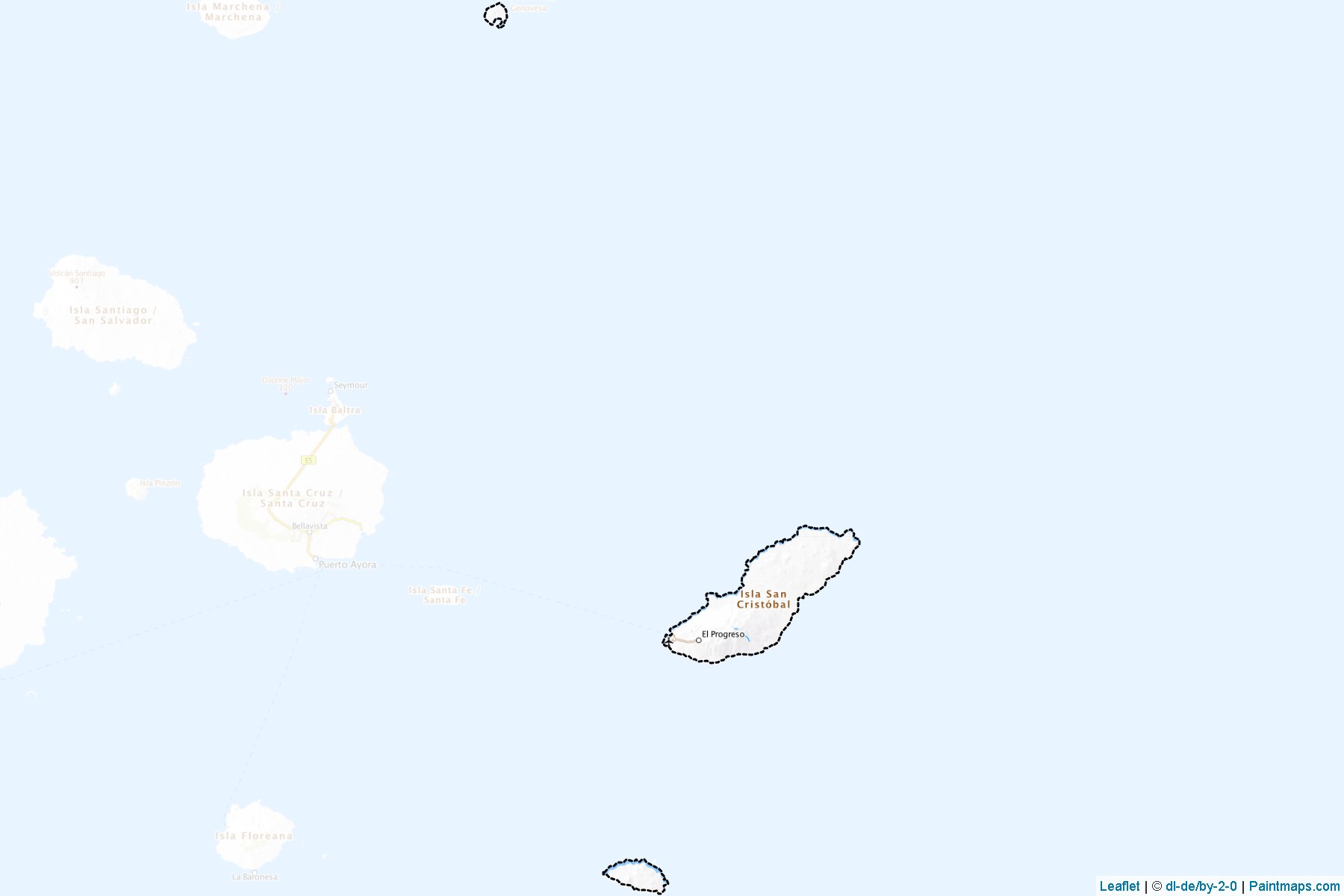 San Cristóbal (Galapagos Province) Haritası Örnekleri-1