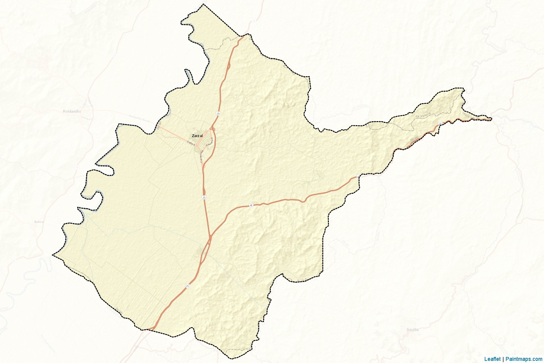 Zarzal (Valle del Cauca) Map Cropping Samples-2