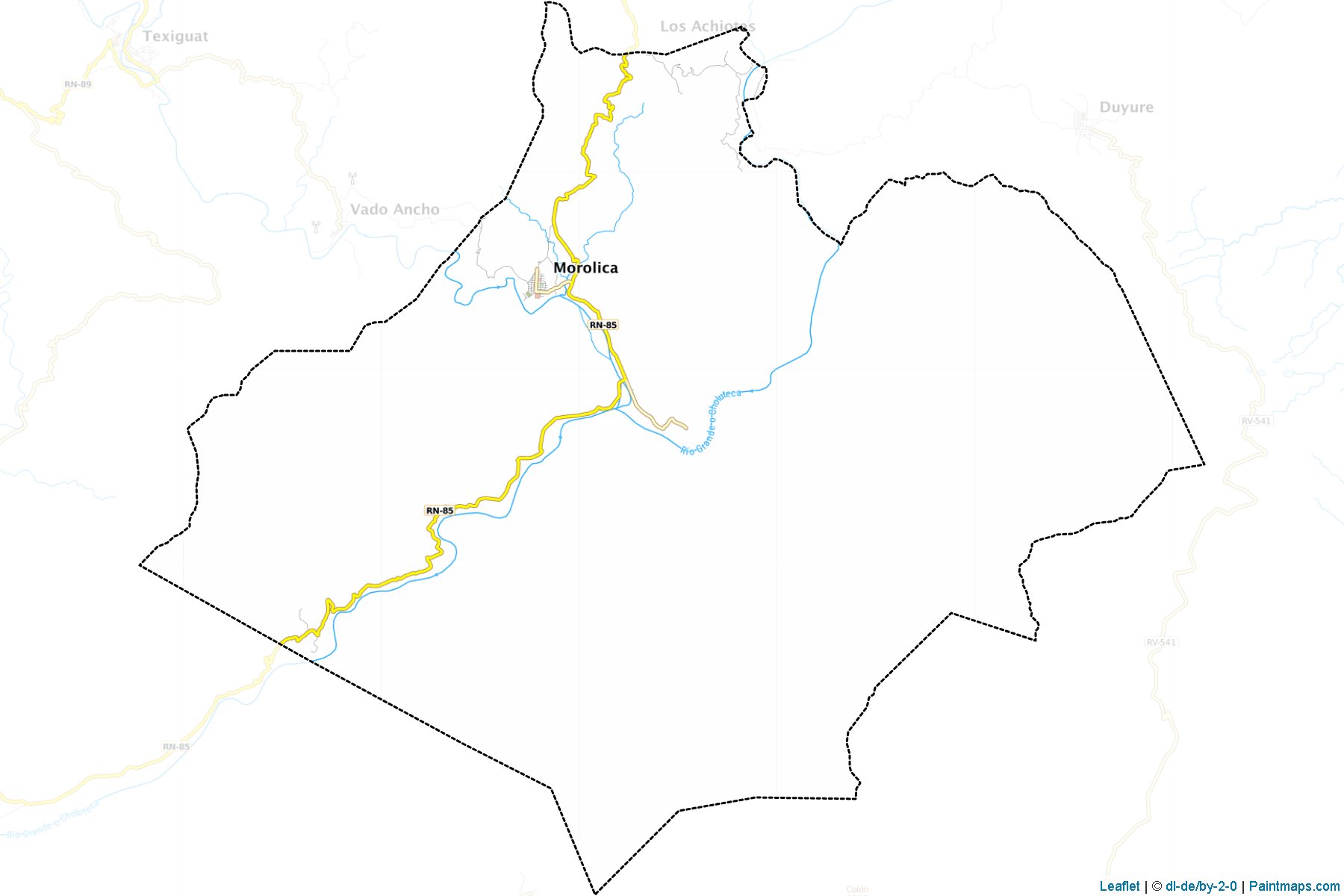 Morolica (Choluteca Departmanı) Haritası Örnekleri-1