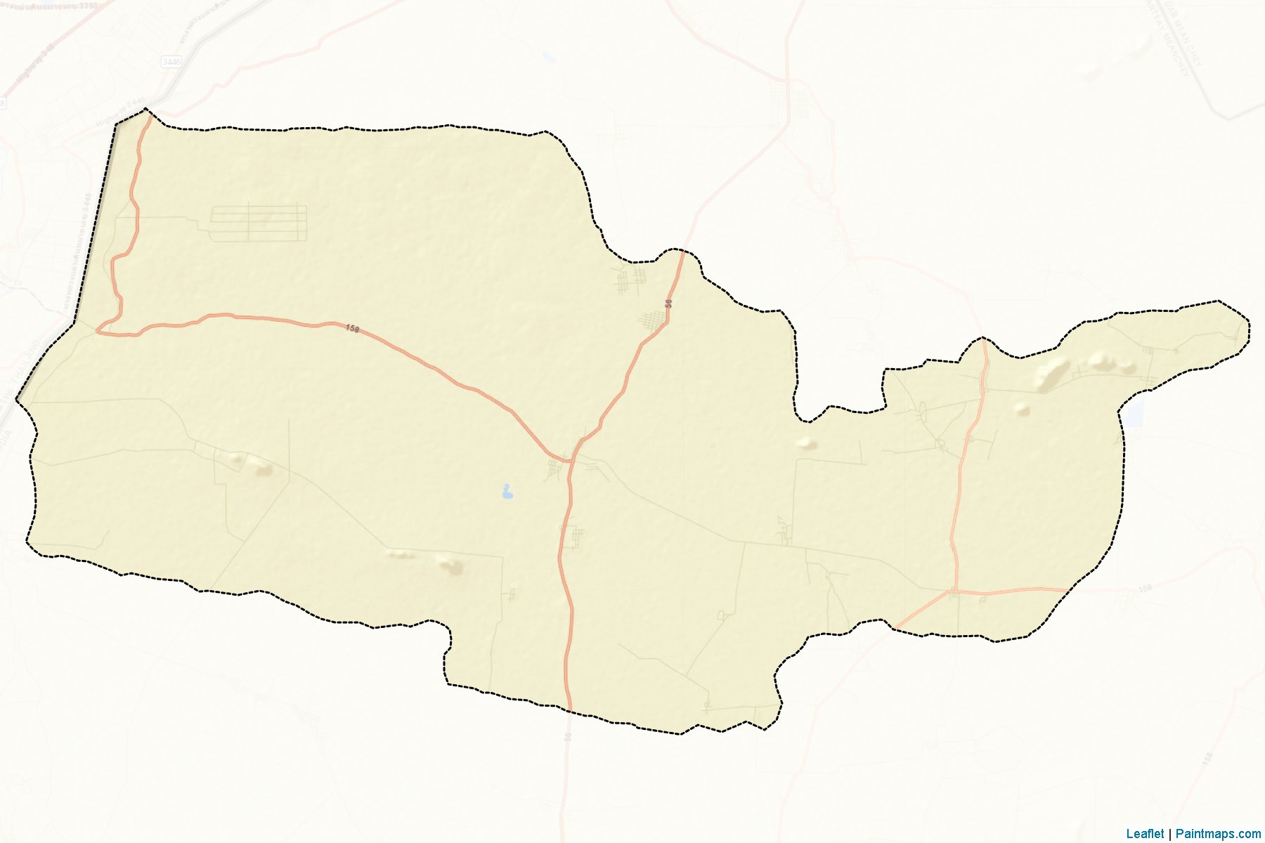 Muestras de recorte de mapas Svay Chek (Bântéay Méanchey)-2