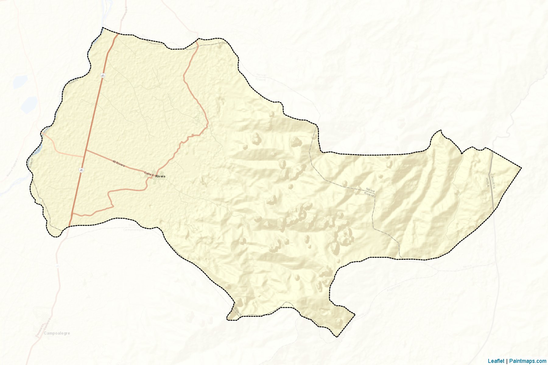 Muestras de recorte de mapas Rivera (Huila)-2