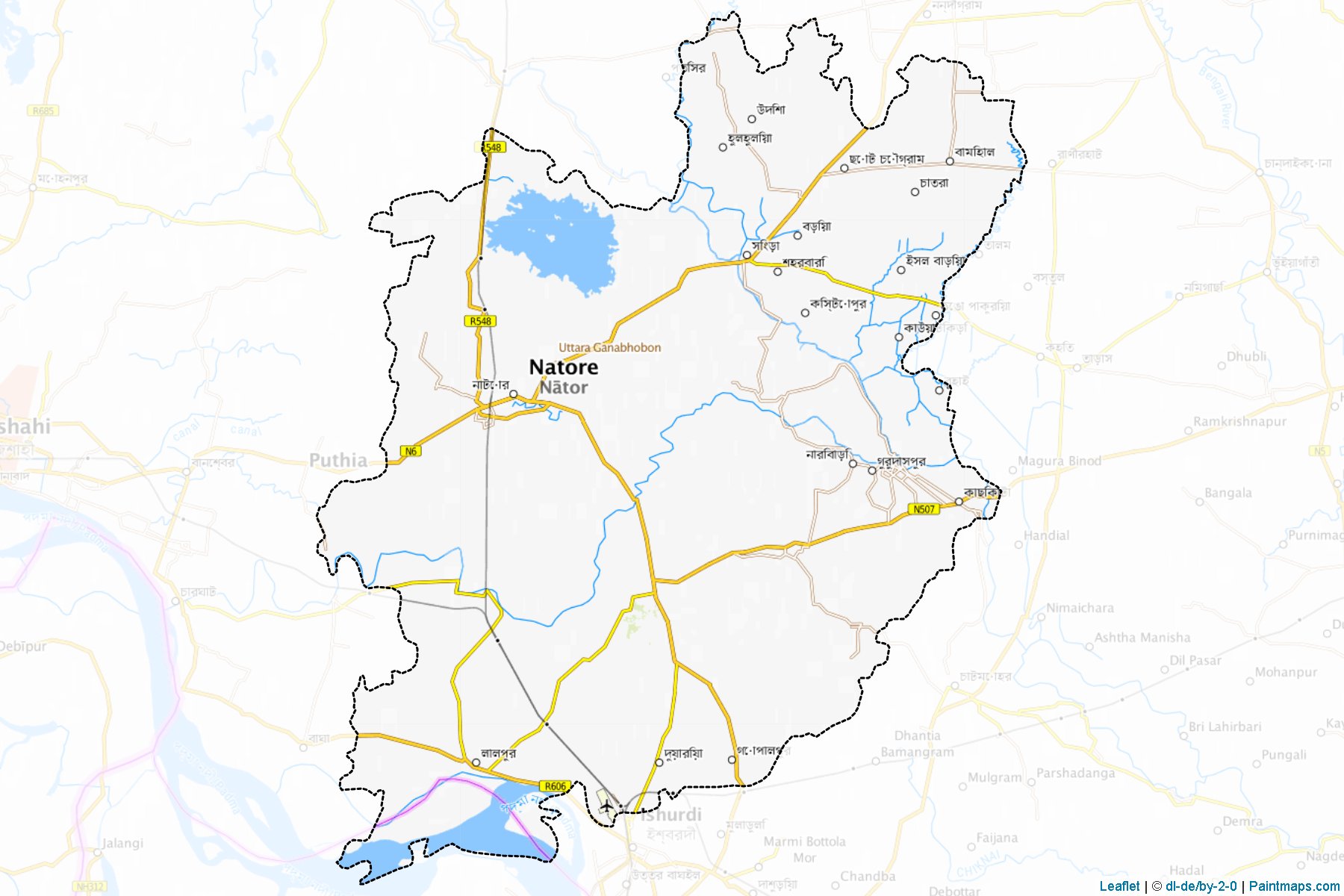 Natore (Rajshahi) Map Cropping Samples-1