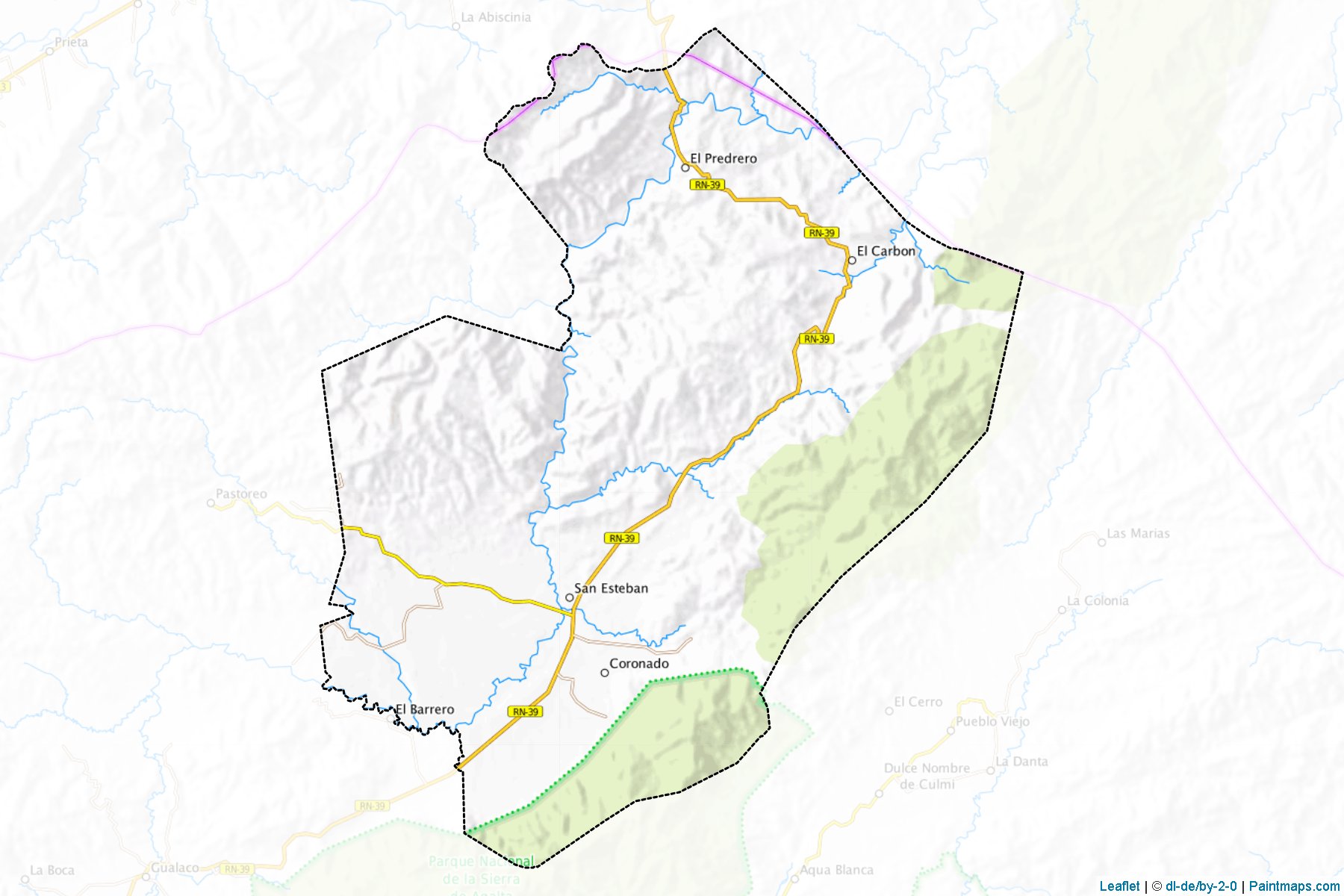 San Esteban (Olancho) Map Cropping Samples-1