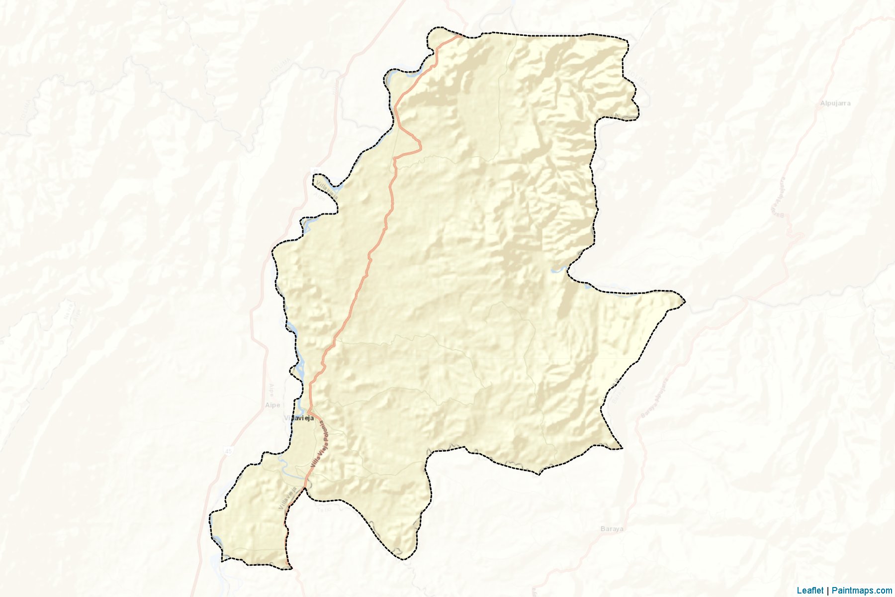 Muestras de recorte de mapas Villavieja (Huila)-2