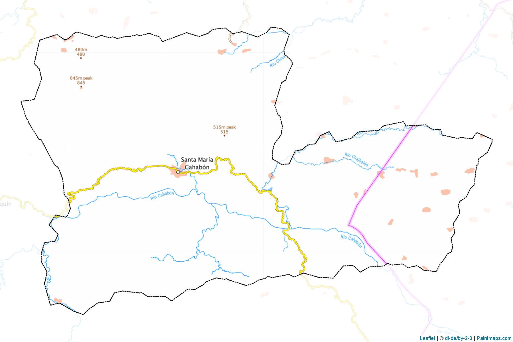 Muestras de recorte de mapas Cahabon (Alta Verapaz)-1