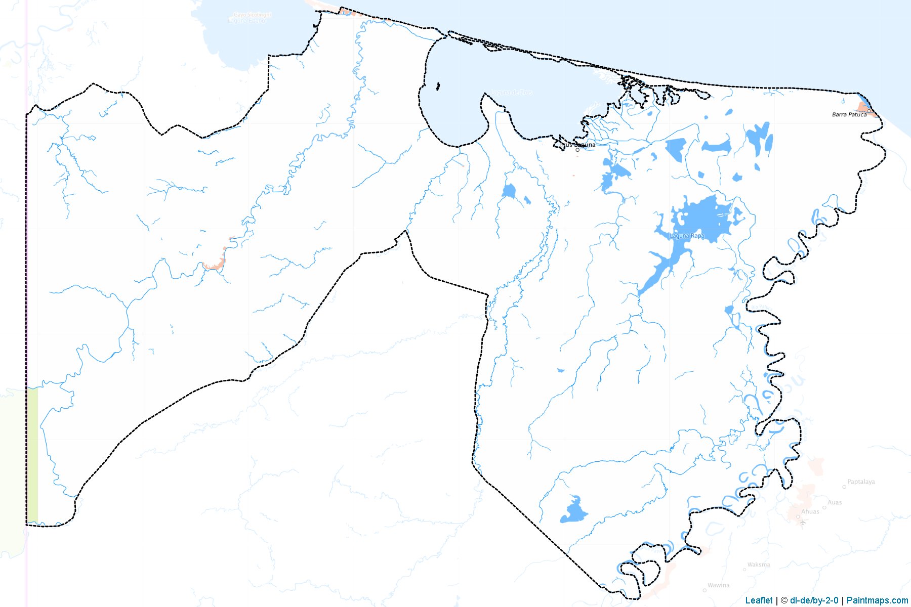 Muestras de recorte de mapas Brus Laguna (Gracias a Dios)-1