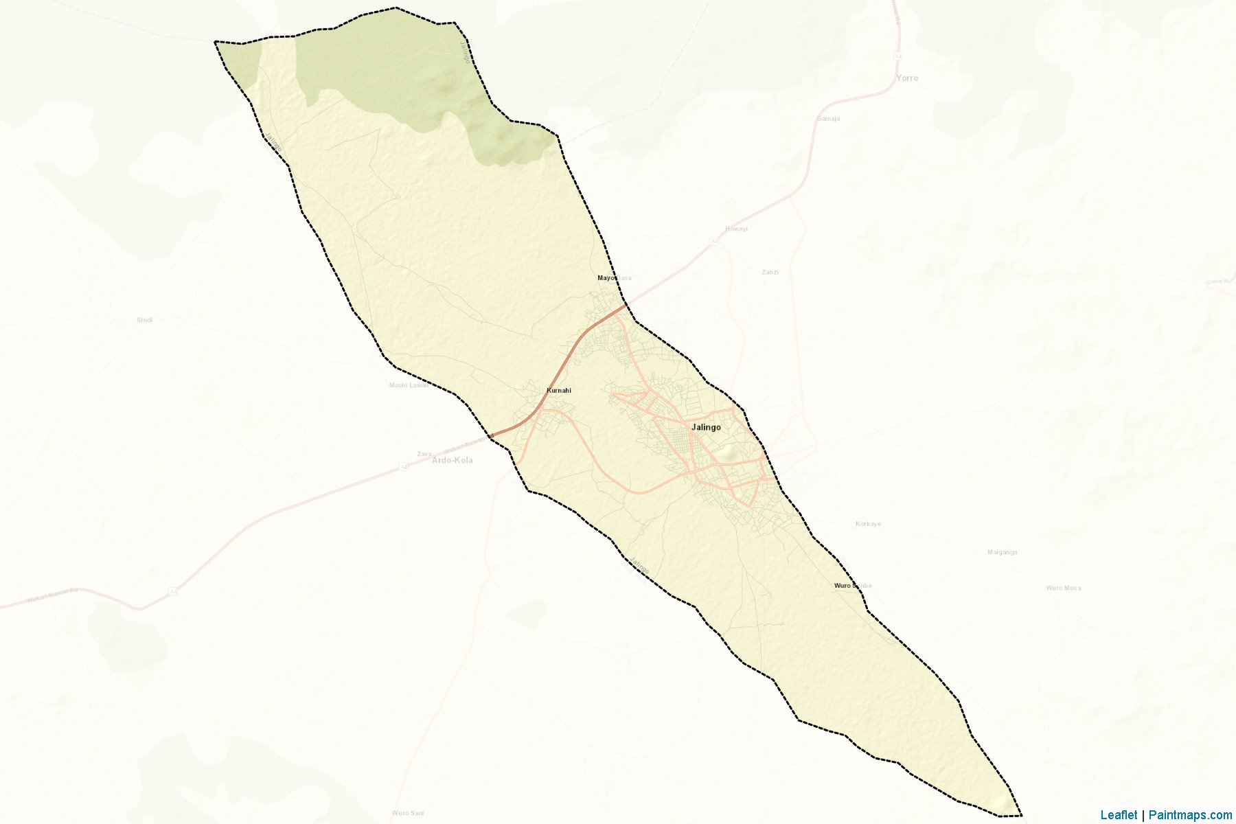 Muestras de recorte de mapas Jalingo (Taraba)-2