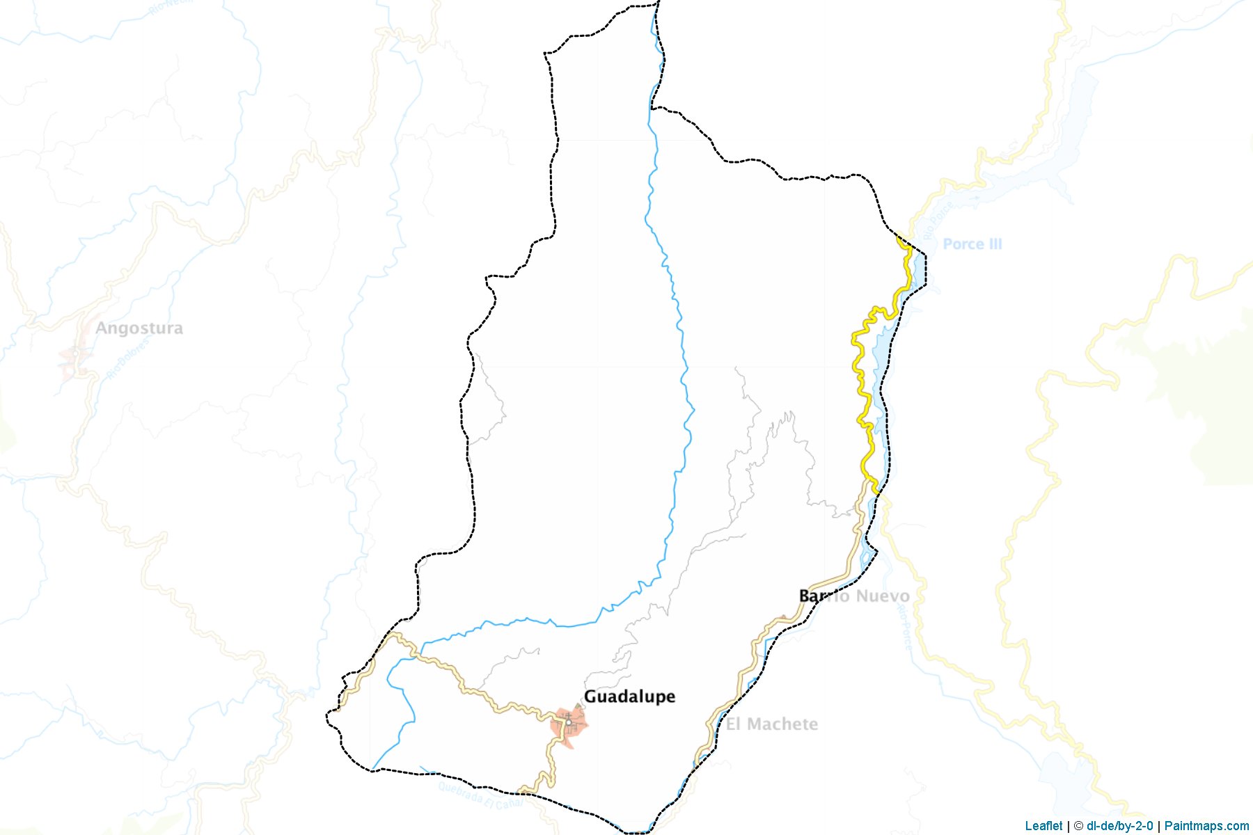 Guadalupe (Antioquia) Haritası Örnekleri-1