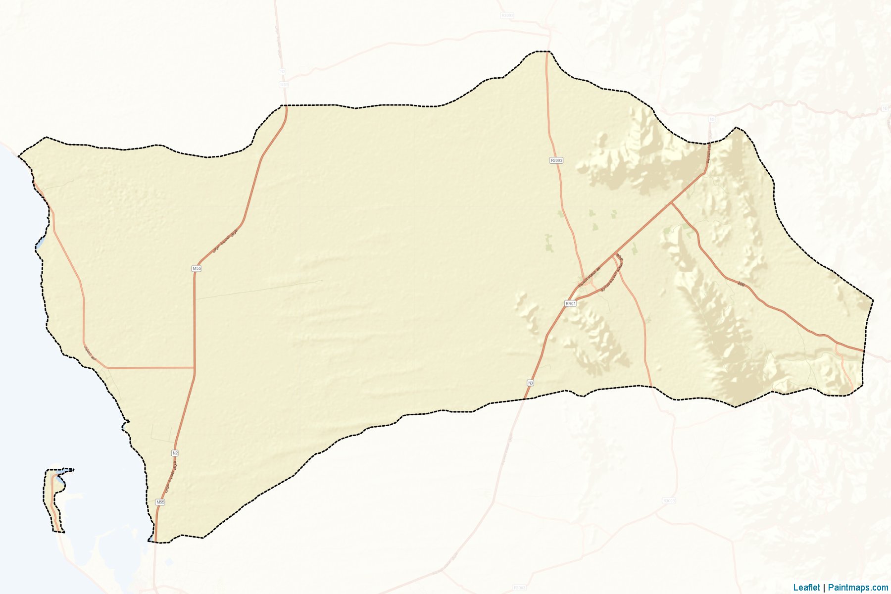 Muestras de recorte de mapas Bajil (Al Hudaydah)-2