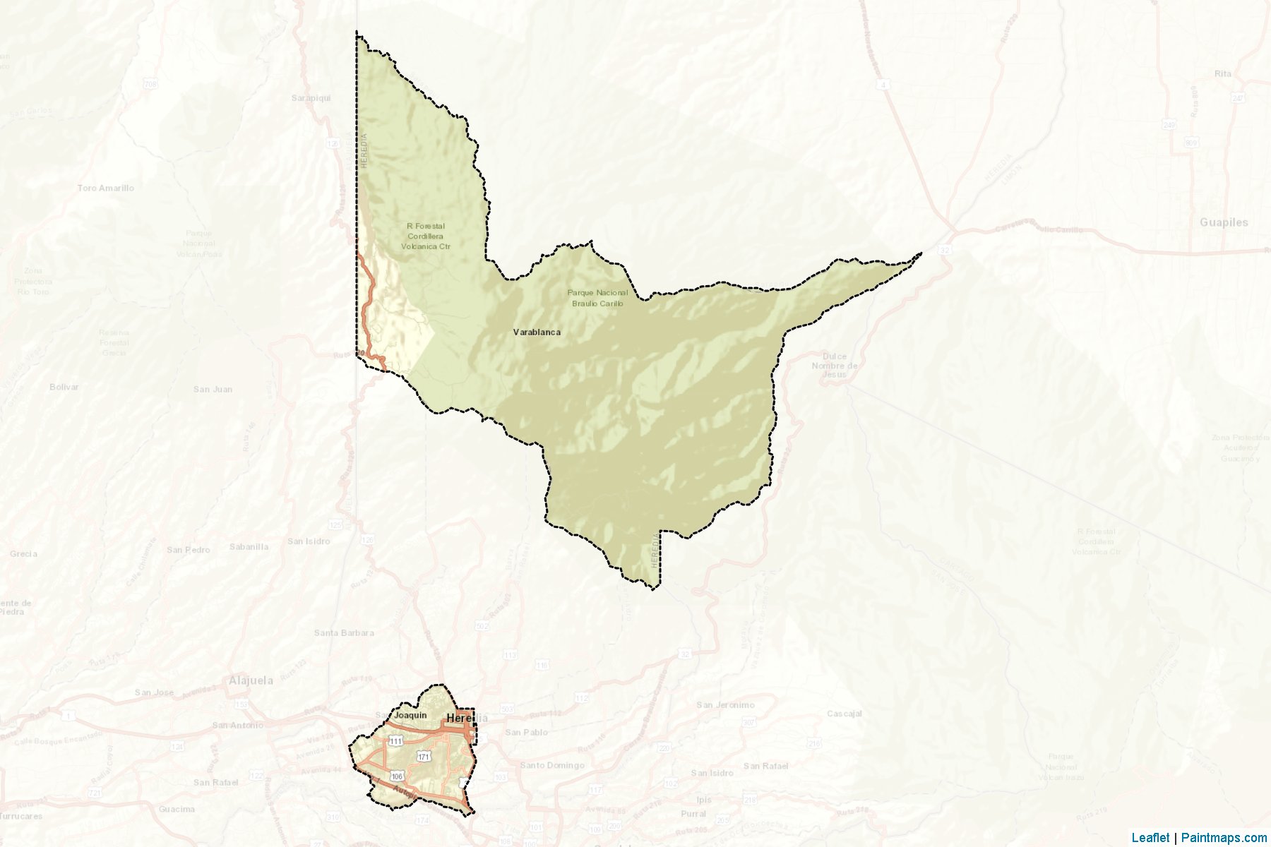 Heredia (Heredia) Map Cropping Samples-2