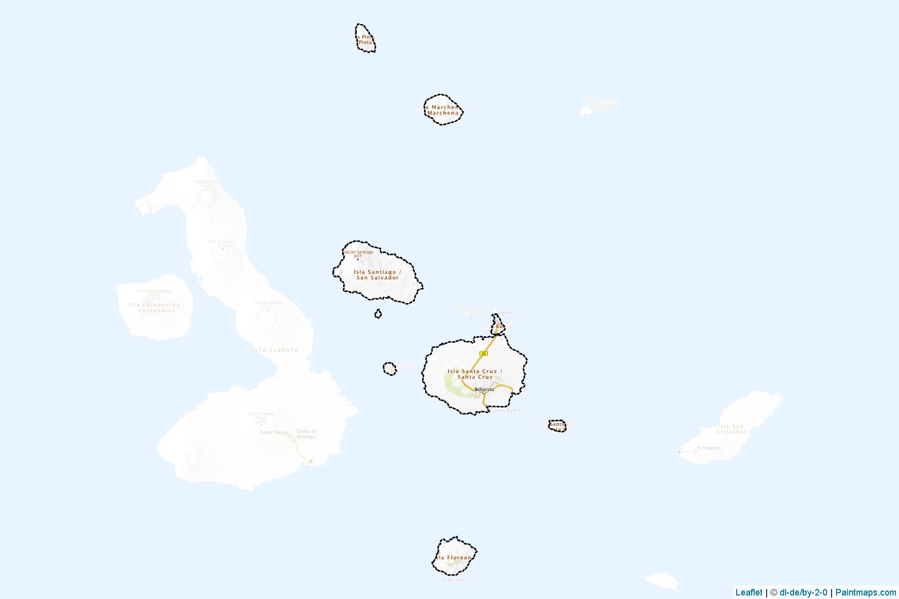 Muestras de recorte de mapas Santa Cruz (Galápagos)-1