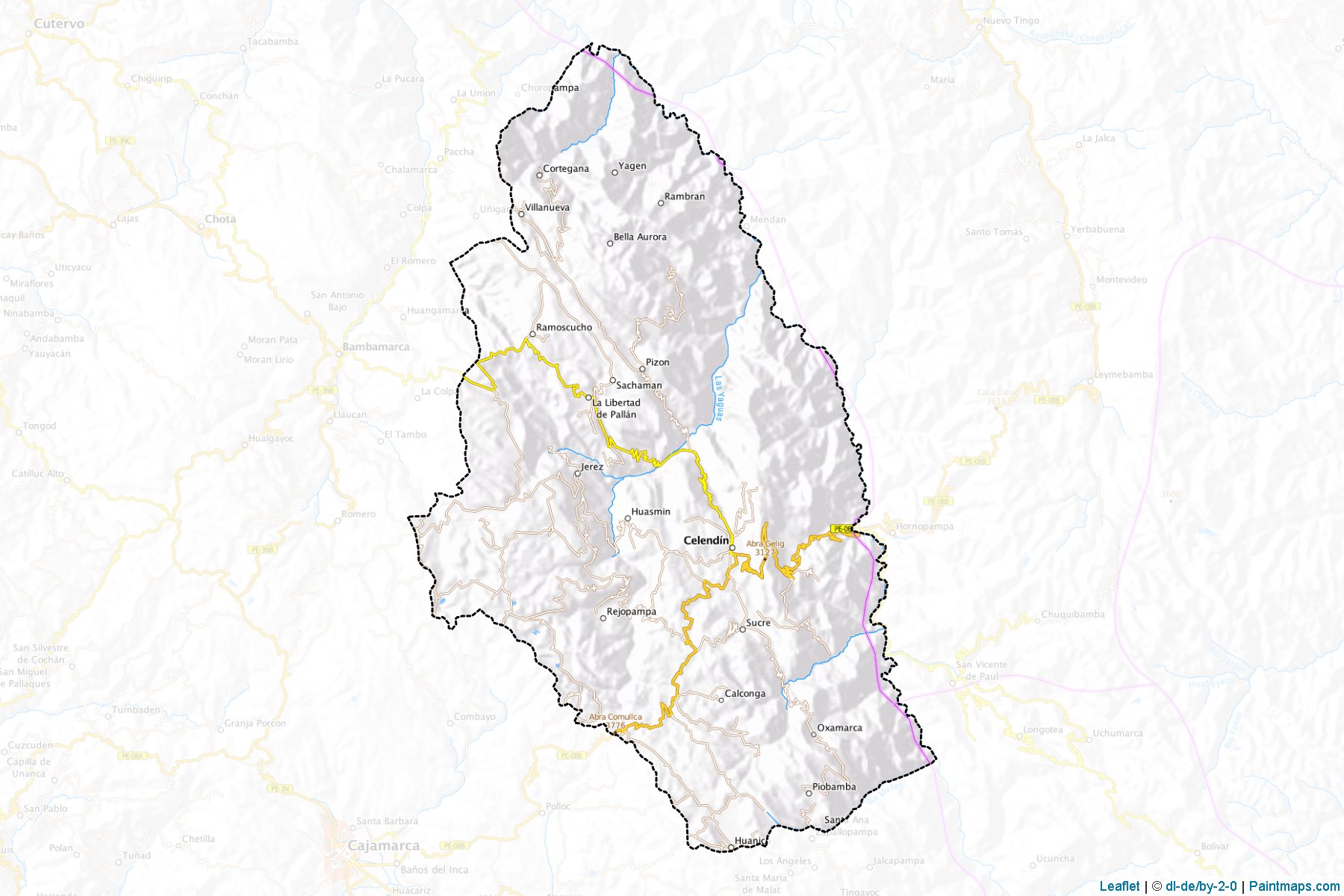 Muestras de recorte de mapas Celendín (Cajamarca)-1