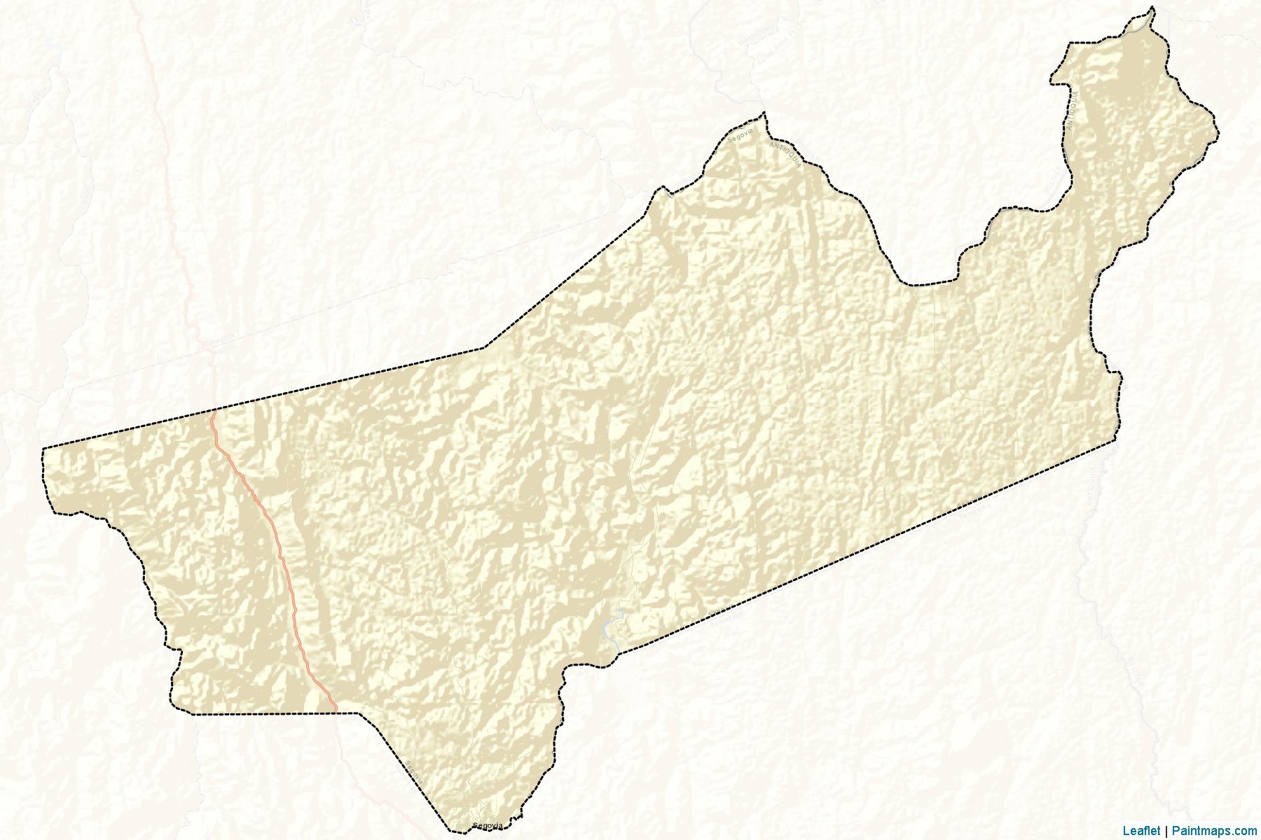 Muestras de recorte de mapas Segovia (Antioquia)-2