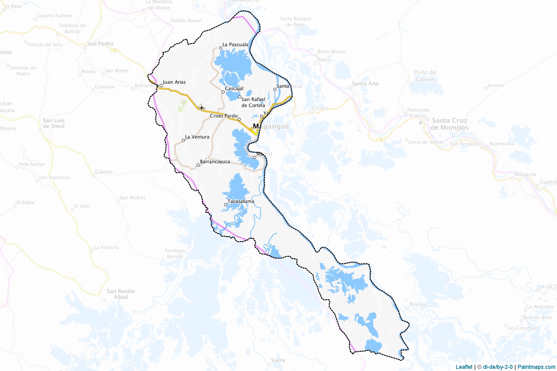 Magangué (Bolívar) Map Cropping Samples-1