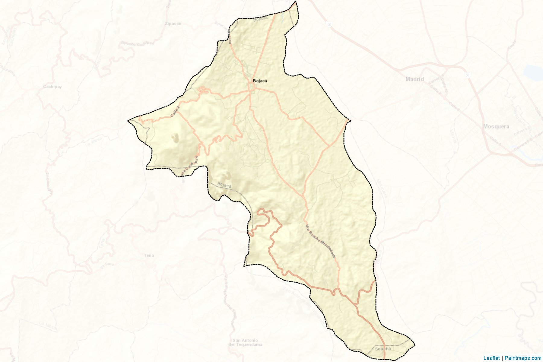 Muestras de recorte de mapas Bojacá (Cundinamarca)-2