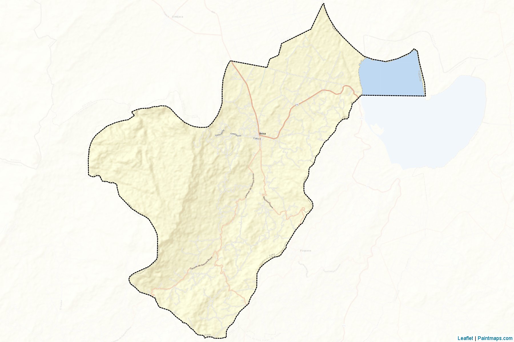 Muestras de recorte de mapas Susa (Cundinamarca)-2