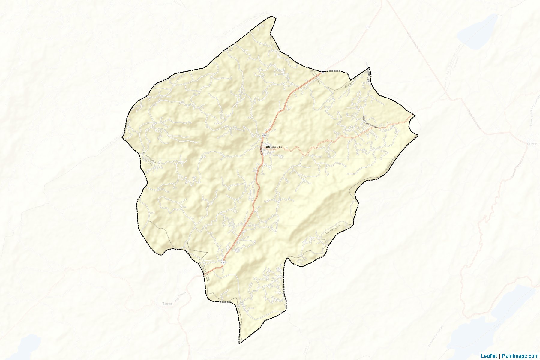 Muestras de recorte de mapas Sutatausa (Cundinamarca)-2