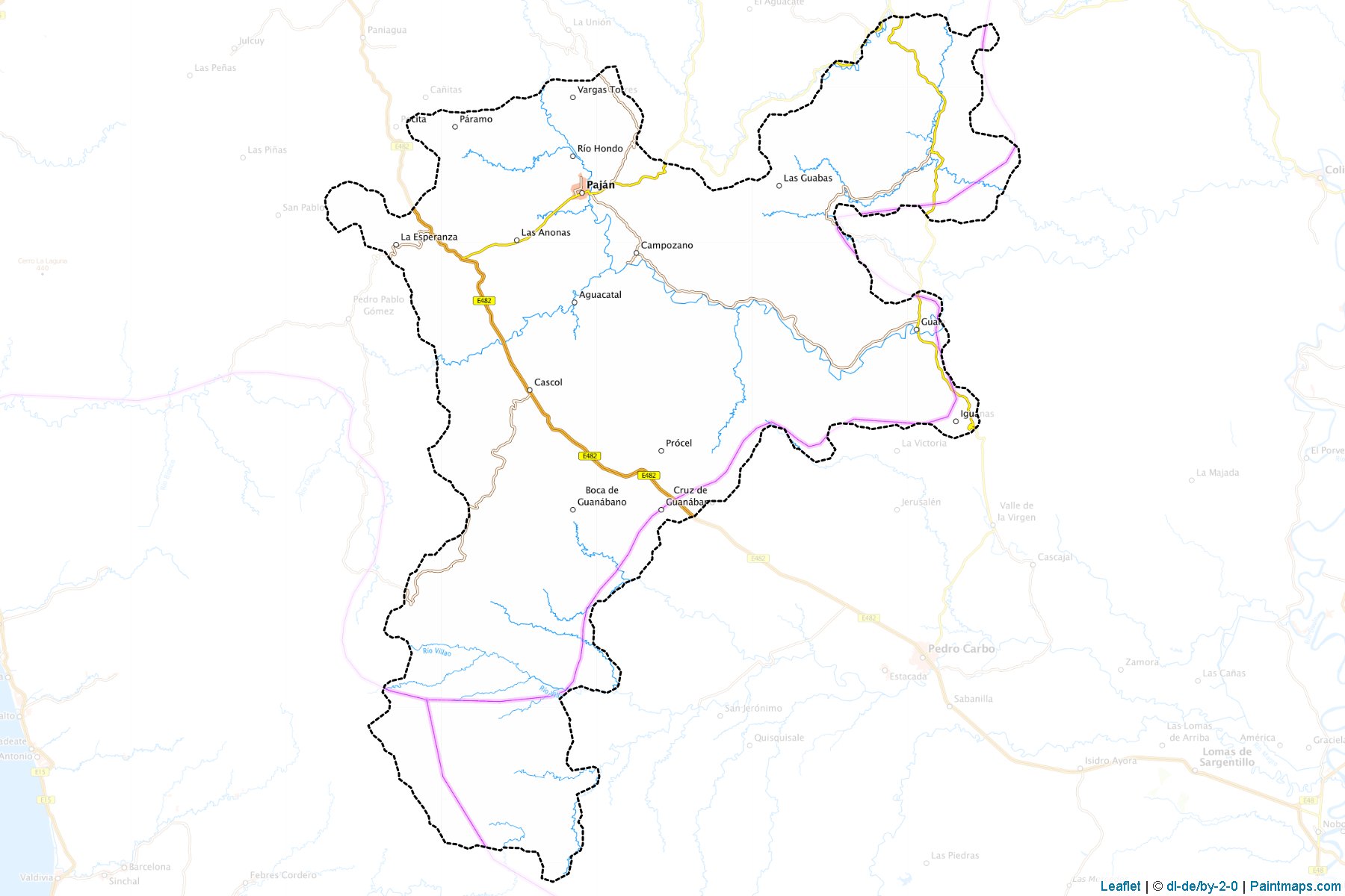 Muestras de recorte de mapas Paján (Manabi)-1