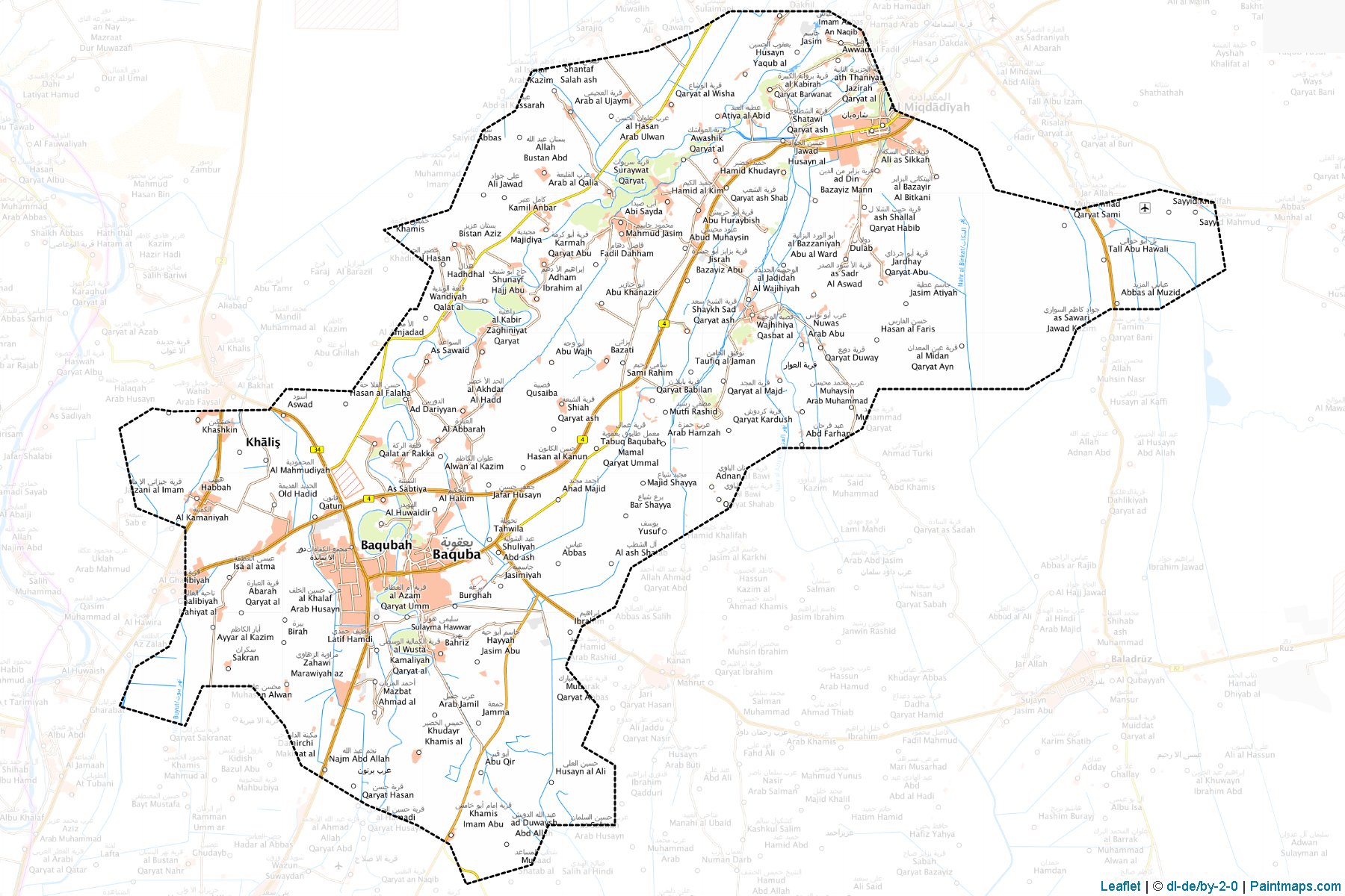 Muqdadiya (Diyala ili) Haritası Örnekleri-1