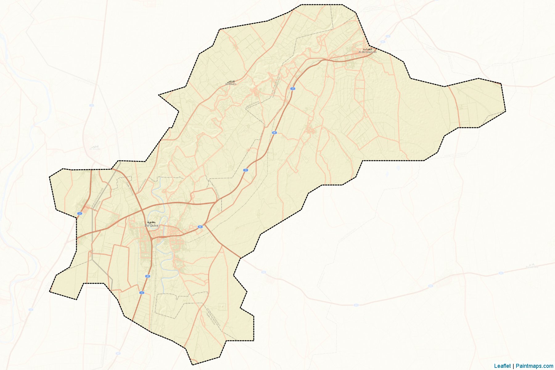 Muqdadiya (Diyala ili) Haritası Örnekleri-2