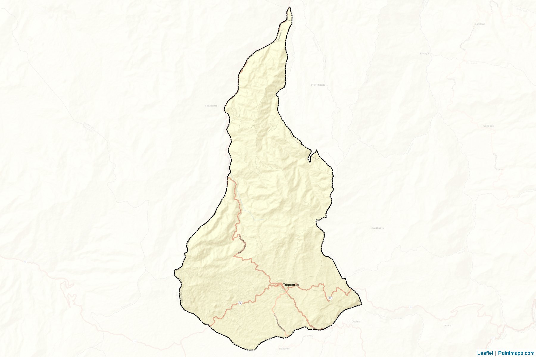 Muestras de recorte de mapas Túquerres (Nariño)-2