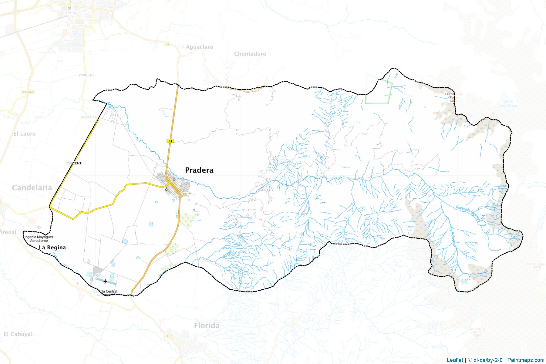 Pradera (Valle del Cauca) Haritası Örnekleri-1