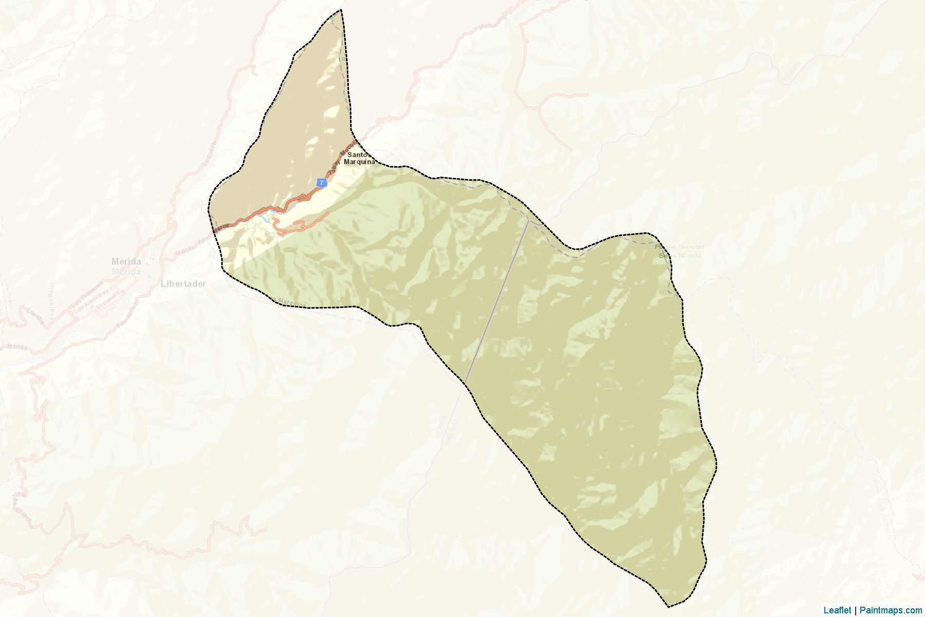 Muestras de recorte de mapas Santos Marquina (Mérida)-2