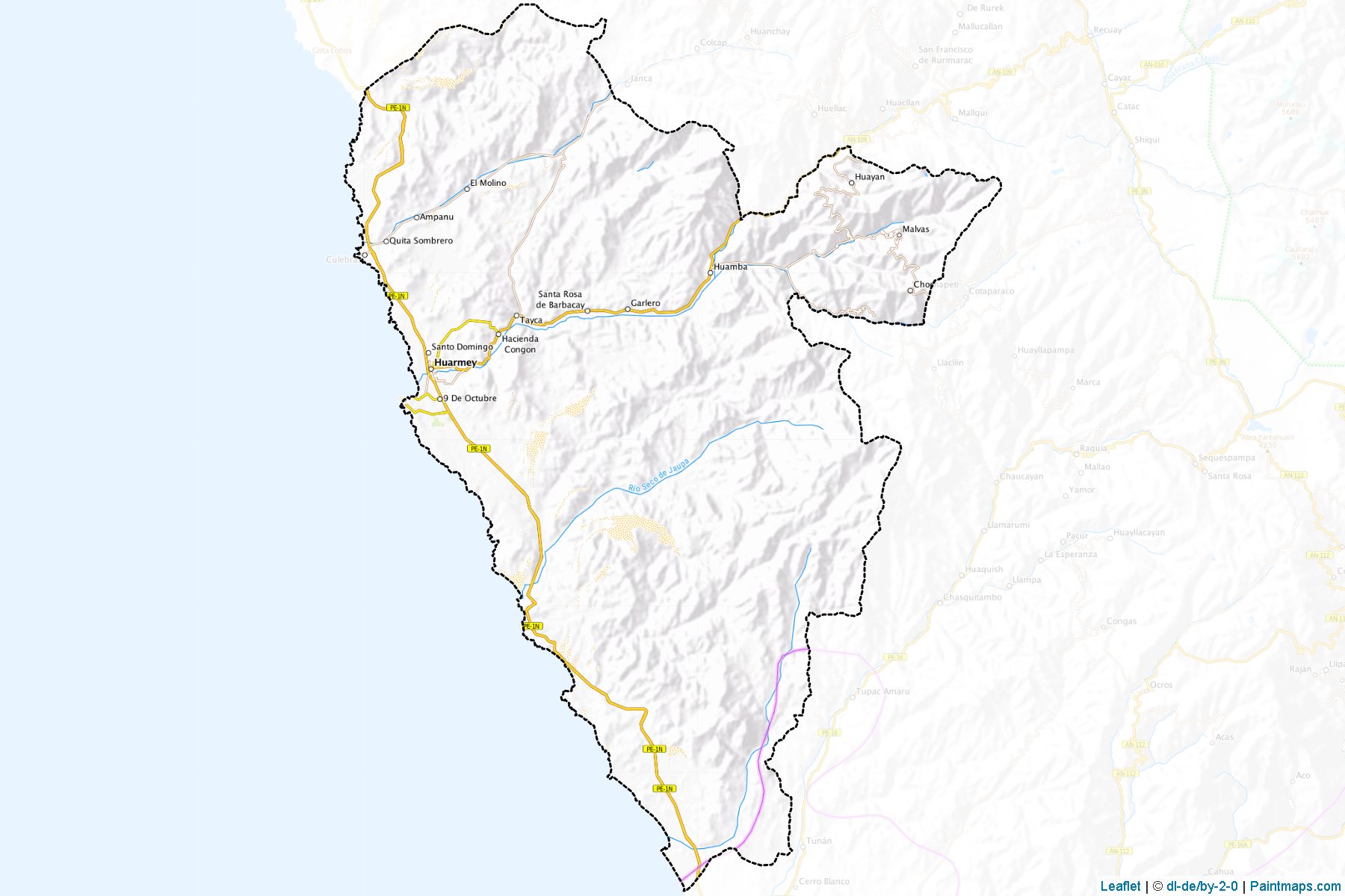 Muestras de recorte de mapas Huarmey (Ancash)-1