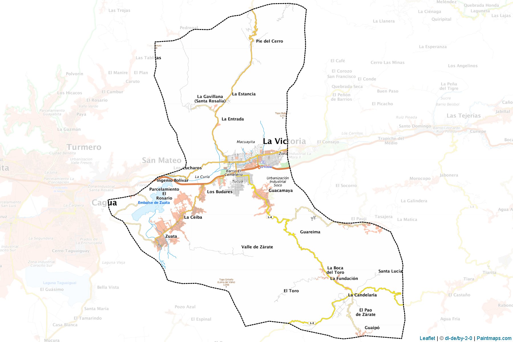 Muestras de recorte de mapas Jose Felix Ribas (Aragua)-1