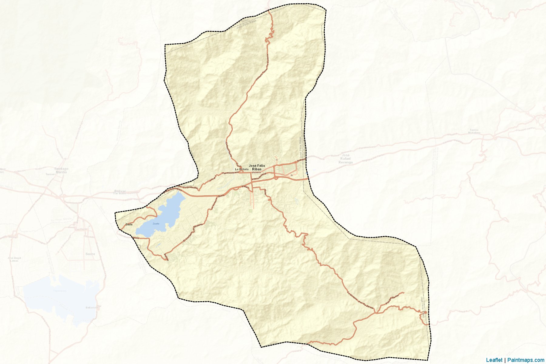 Muestras de recorte de mapas Jose Felix Ribas (Aragua)-2