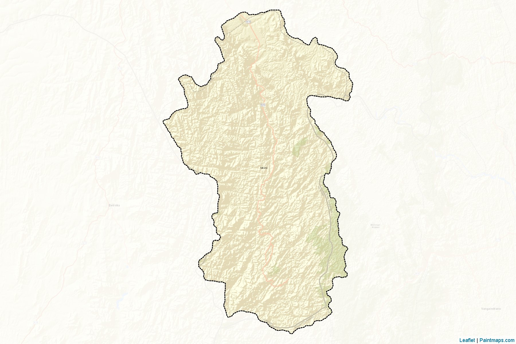 Muestras de recorte de mapas Iakora (Ihorombe)-2