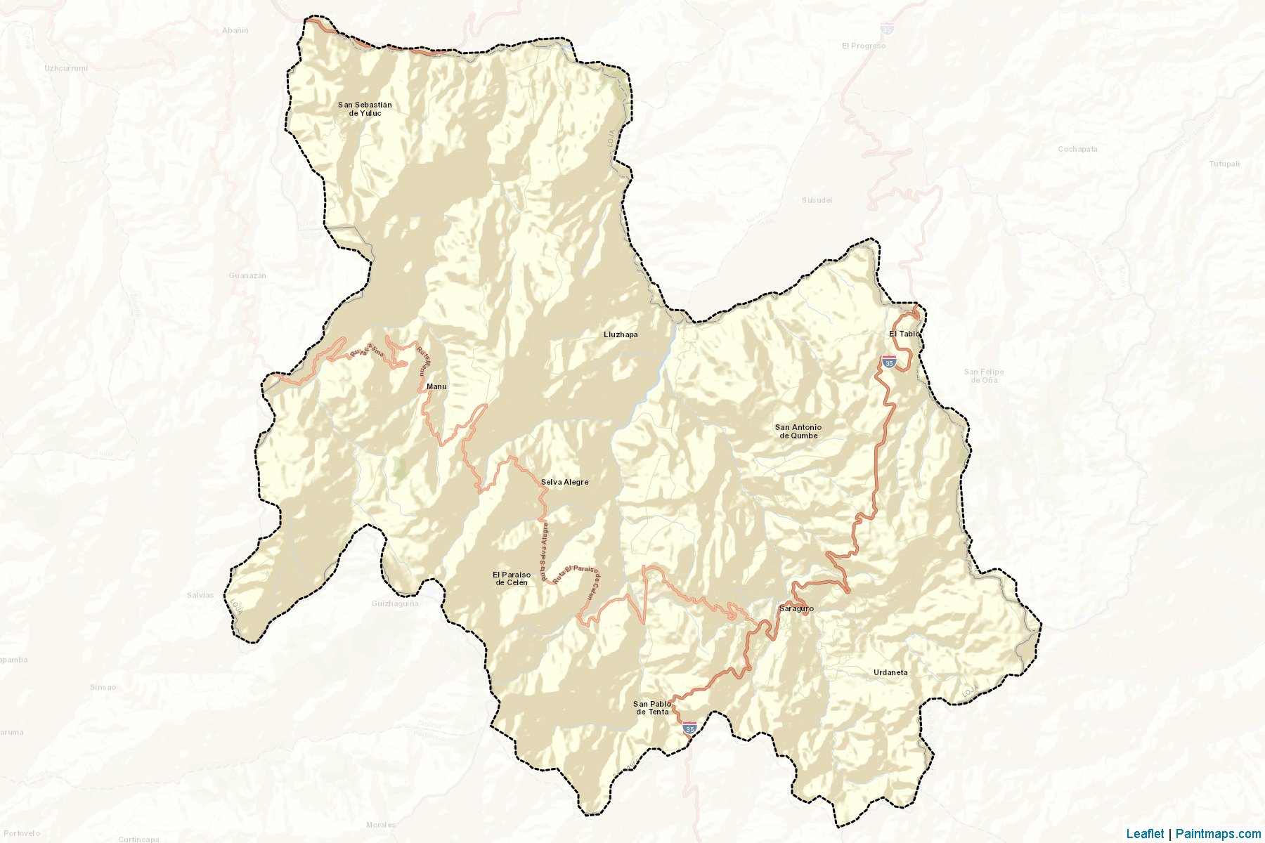 Saraguro (Loja) Map Cropping Samples-2