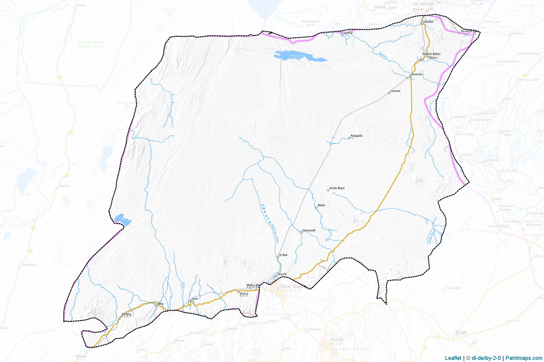 Shinile Zone (Somali) Map Cropping Samples-1