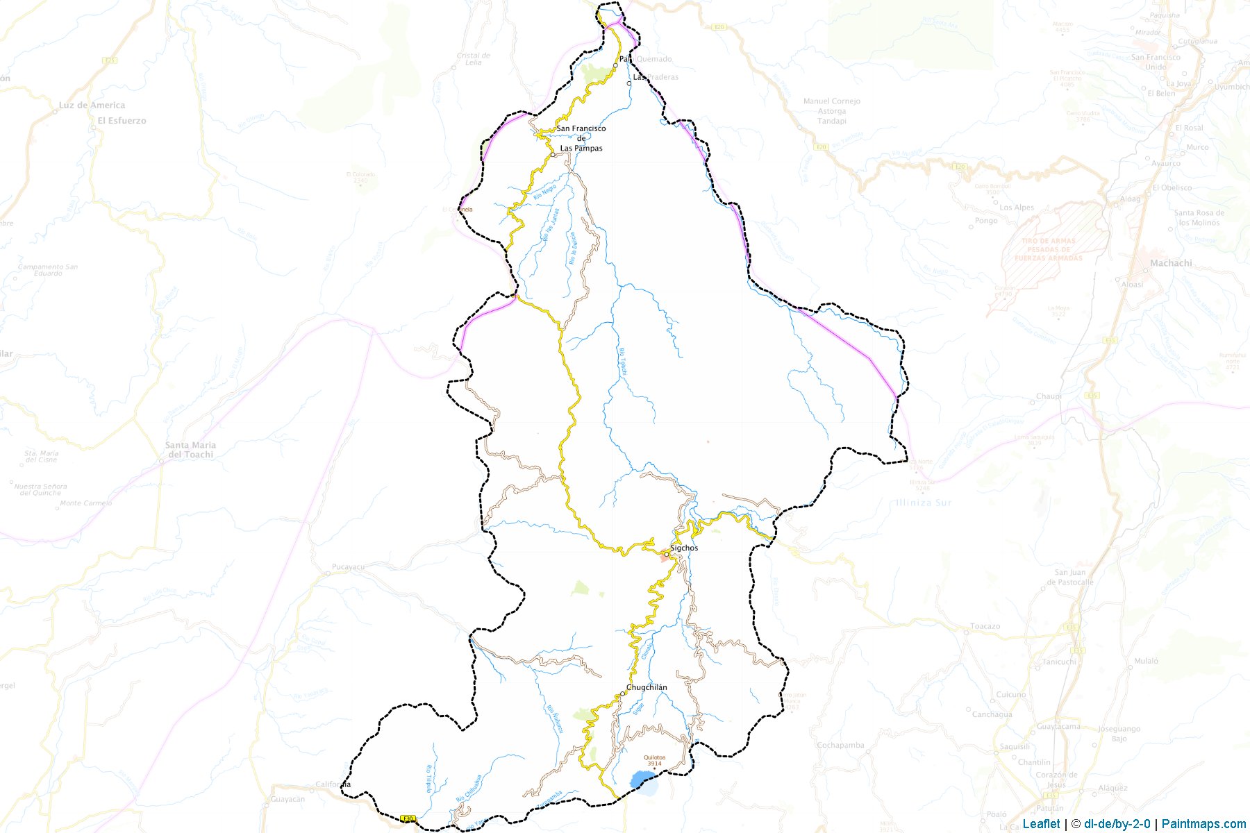 Sigchos (Cotopaxi Province) Haritası Örnekleri-1