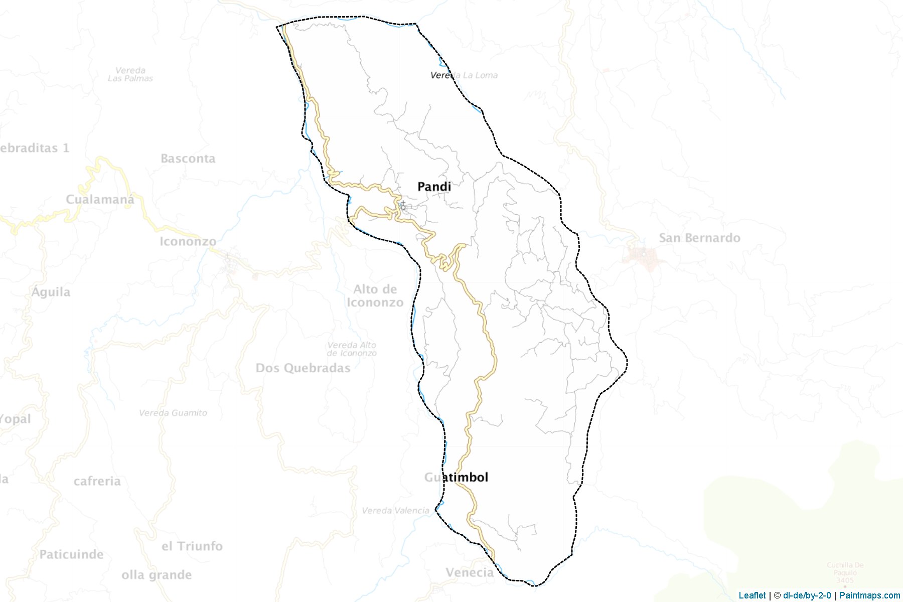 Pandi (Cundinamarca) Map Cropping Samples-1