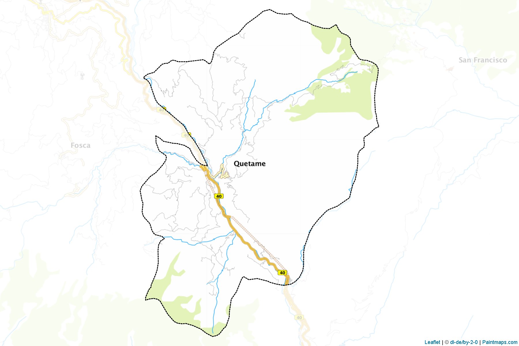 Quetame (Cundinamarca) Haritası Örnekleri-1