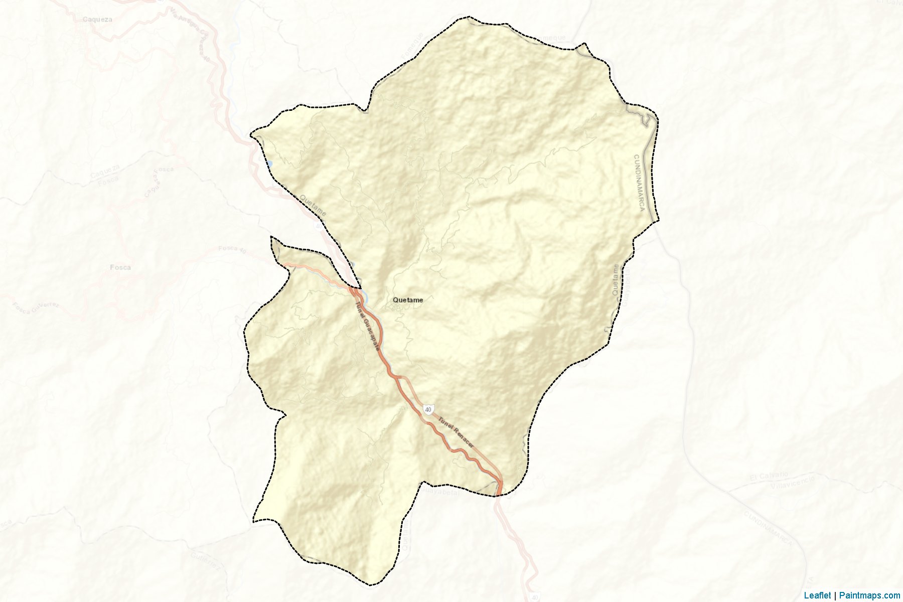 Quetame (Cundinamarca) Haritası Örnekleri-2