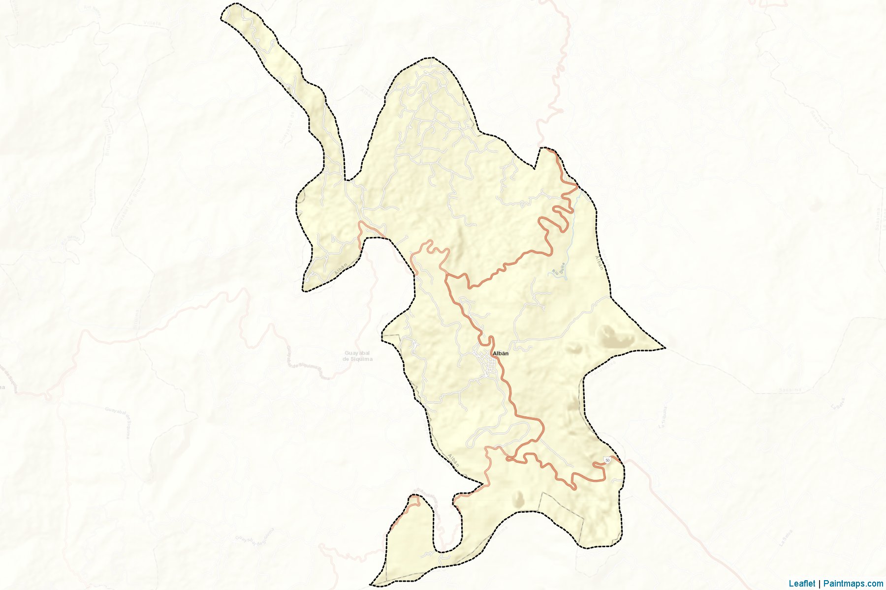 Albán (Cundinamarca) Map Cropping Samples-2